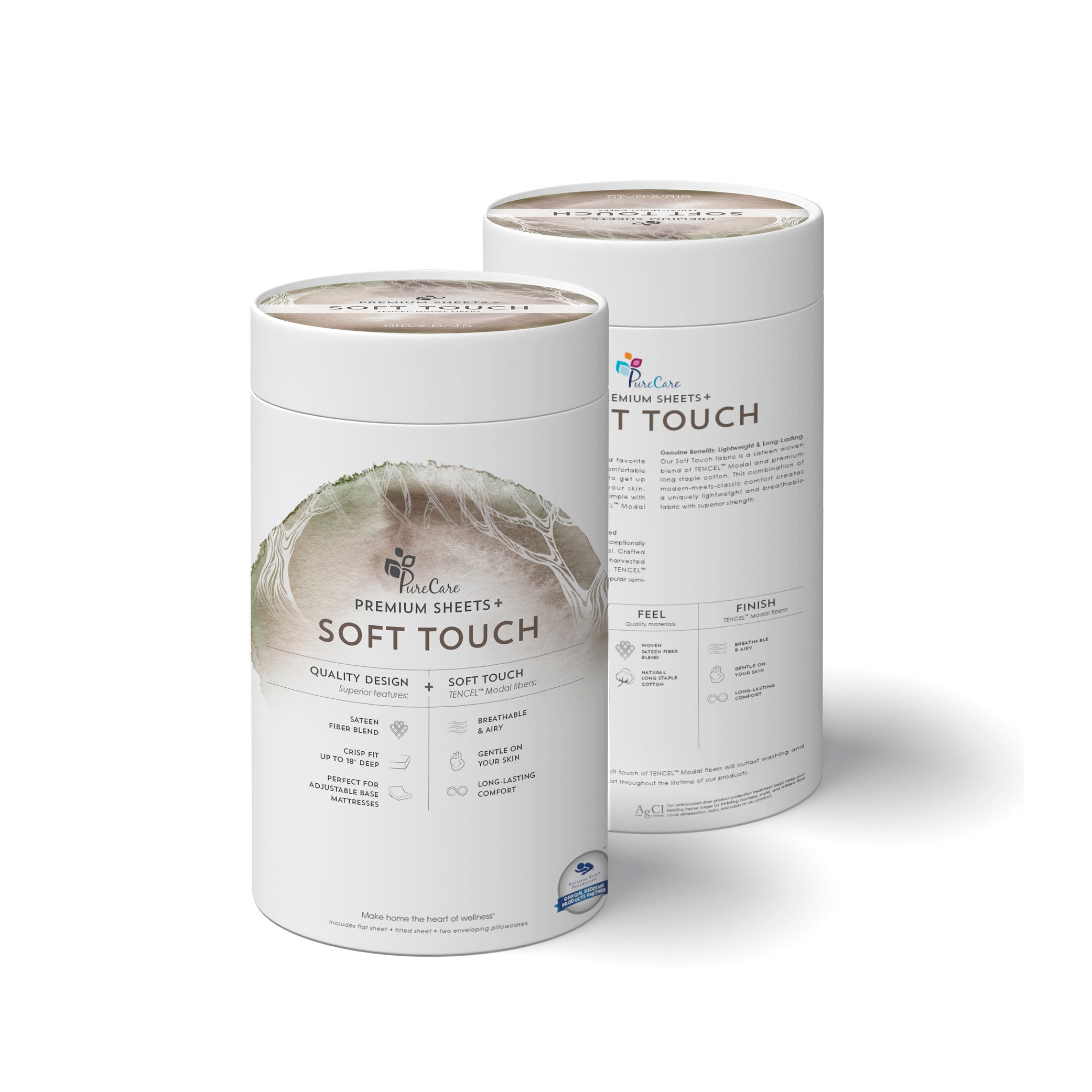 PureCare Premium Soft Touch TENCEL™ Modal Sheet Set - Ultra Soft Breathable Bed Sheets for All Seasons - Perfect for Master Bedroom, Guest Room & Luxury Hotels
