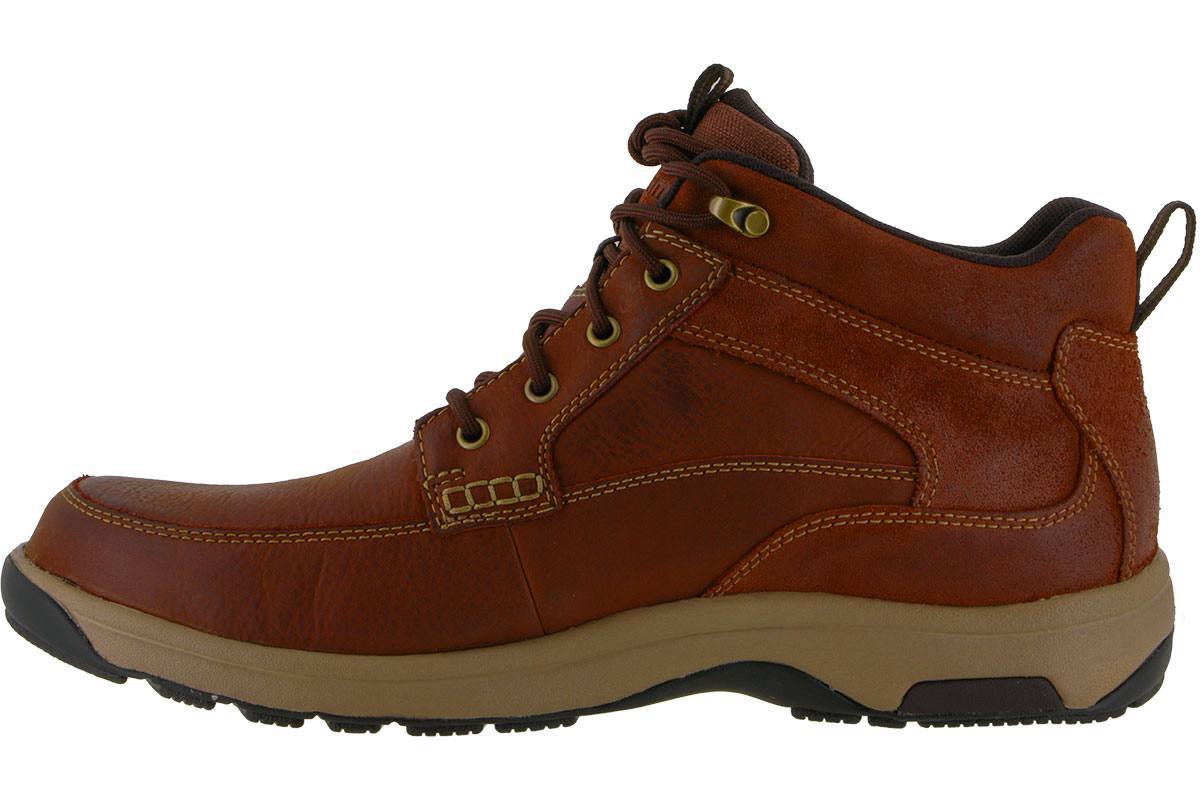 Dunham 8000 Mid Boot Tan - Waterproof Hiking Boots for Men & Women - Comfortable Outdoor Shoes for Trail Walking, Camping & Backpacking