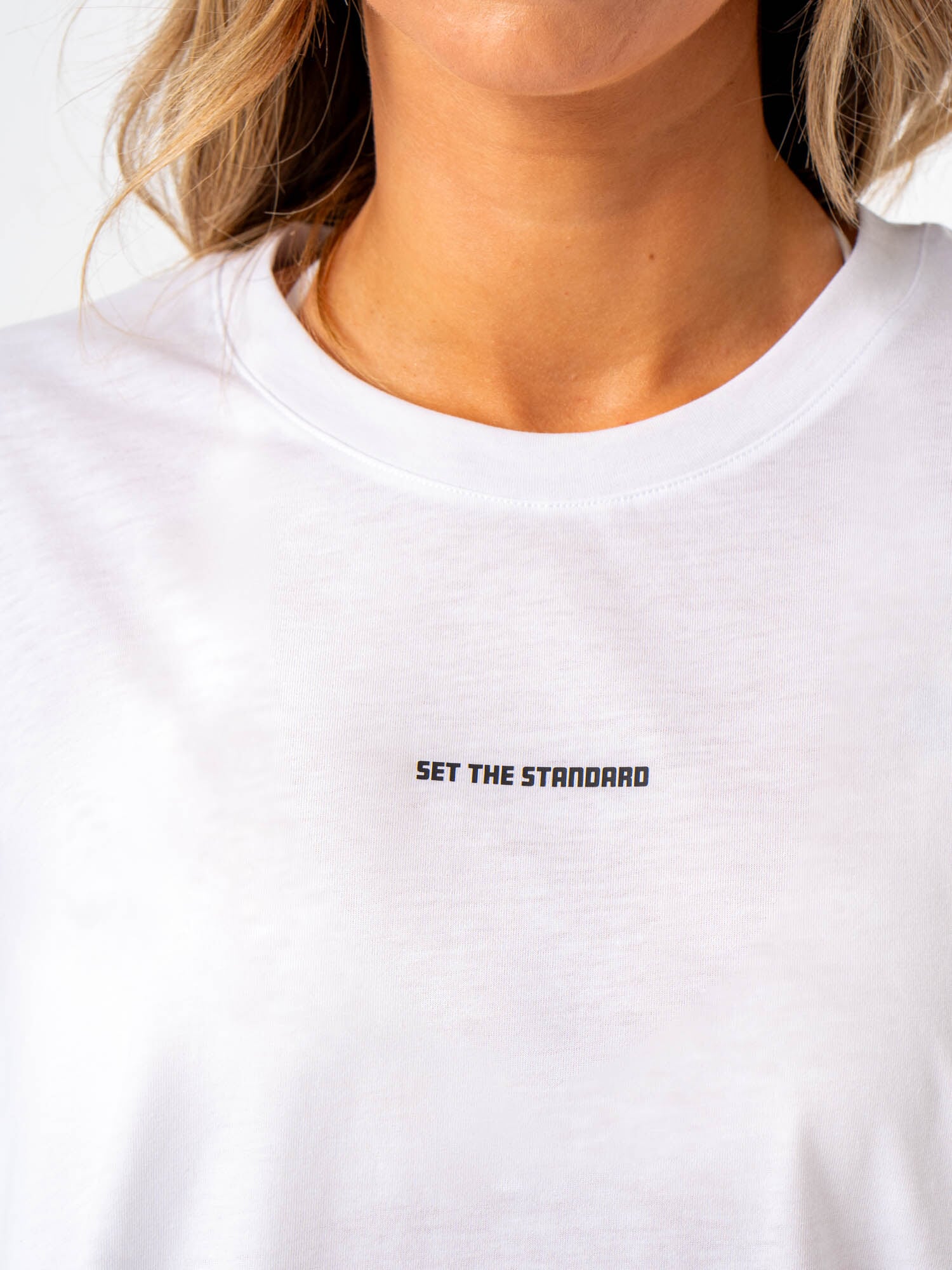 Emerge Oversized T-Shirt for Women - Soft Cotton White Tee - Casual Loungewear & Streetwear Fashion