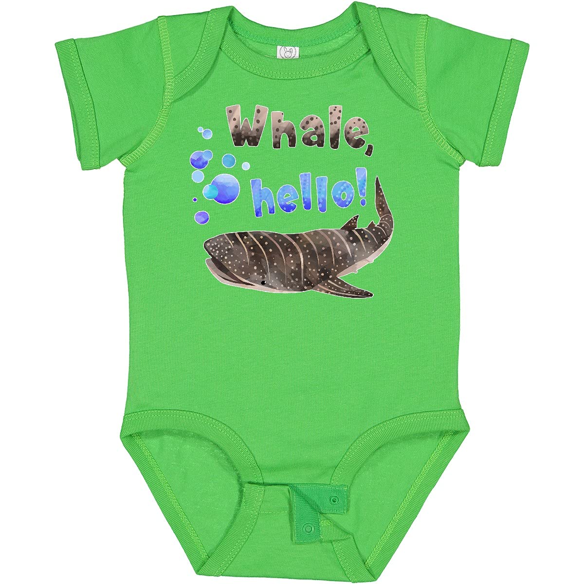 Inktastic Cute Whale Shark with Bubbles Baby Bodysuit - Soft Cotton Onesie for Newborns & Infants - Perfect for Beach Trips, Birthday Gifts & Nursery Outfits