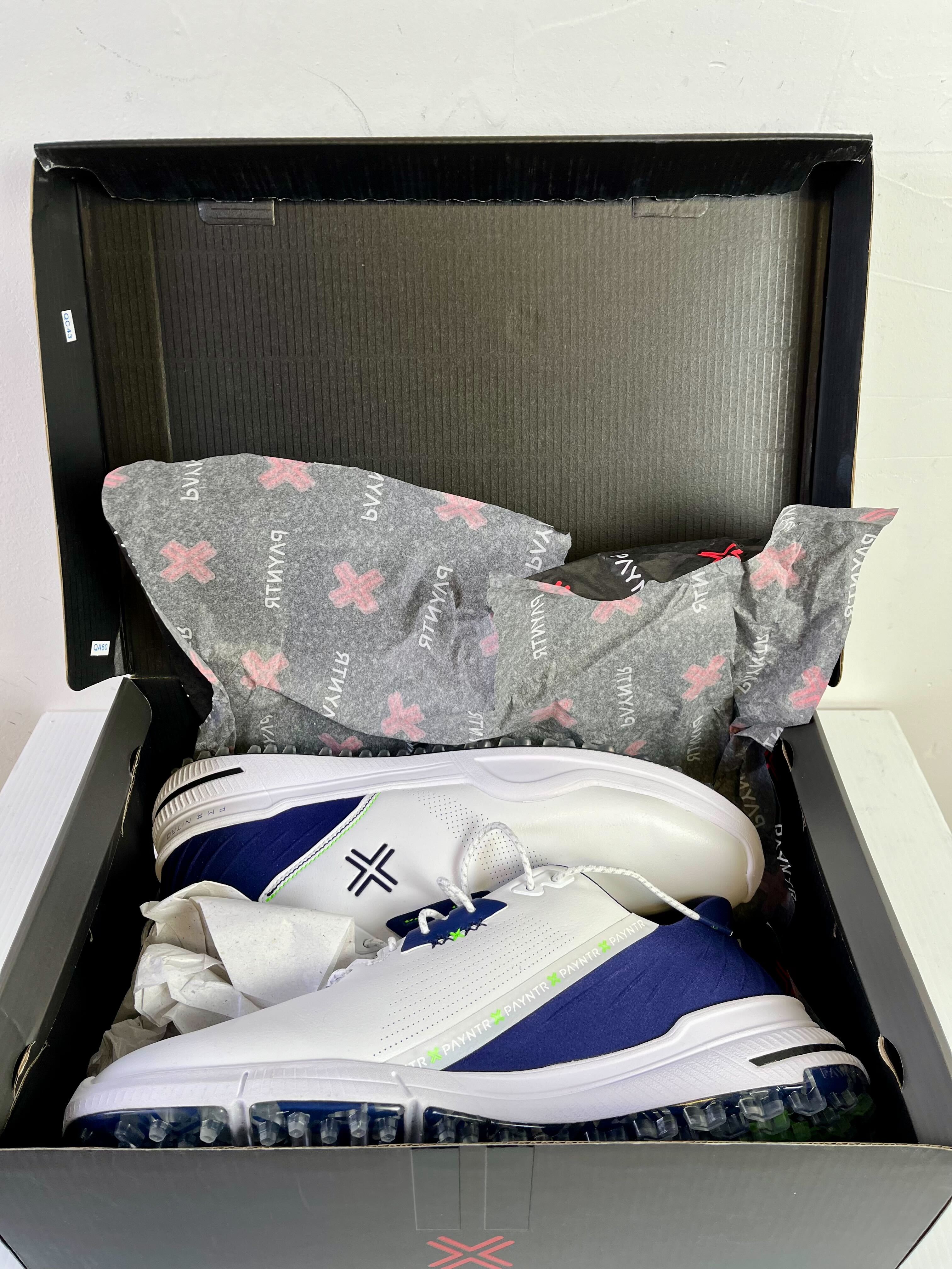 Payntr X 005 F Men's Golf Shoes - US Size 12 | Spiked Golf Shoes for Men | Perfect for Golf Course & Outdoor Sports