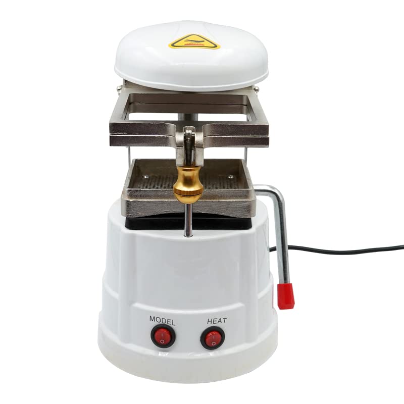 Professional Dental Vacuum Former Machine for Orthodontic Lab - High-Quality Oral Material Forming Laminator Equipment (White) | Perfect for Creating Dental Aligners, Mouthguards & Dental Models