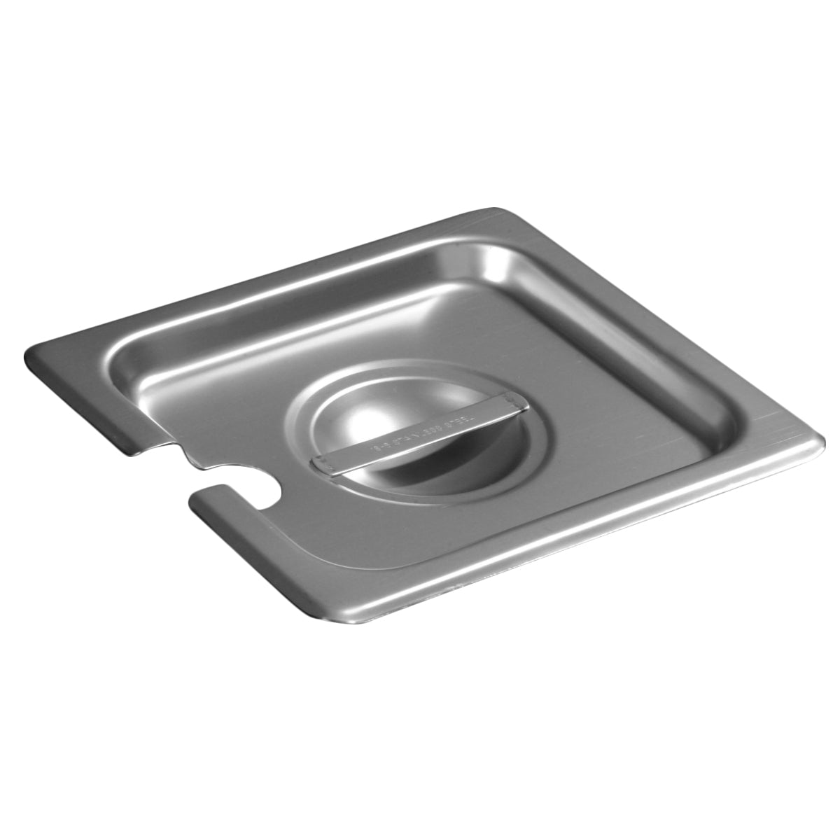 Carlisle DuraPan 1/6 Size Slotted Steam Table Pan Cover - Stainless Steel Food Pan Lid for Commercial Kitchens, Buffets & Catering Services