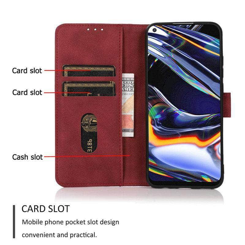Samsung Galaxy A02S Leather 360 Protective Flip Case with Card Holder - Perfect for Daily Use, Travel & Business Meetings