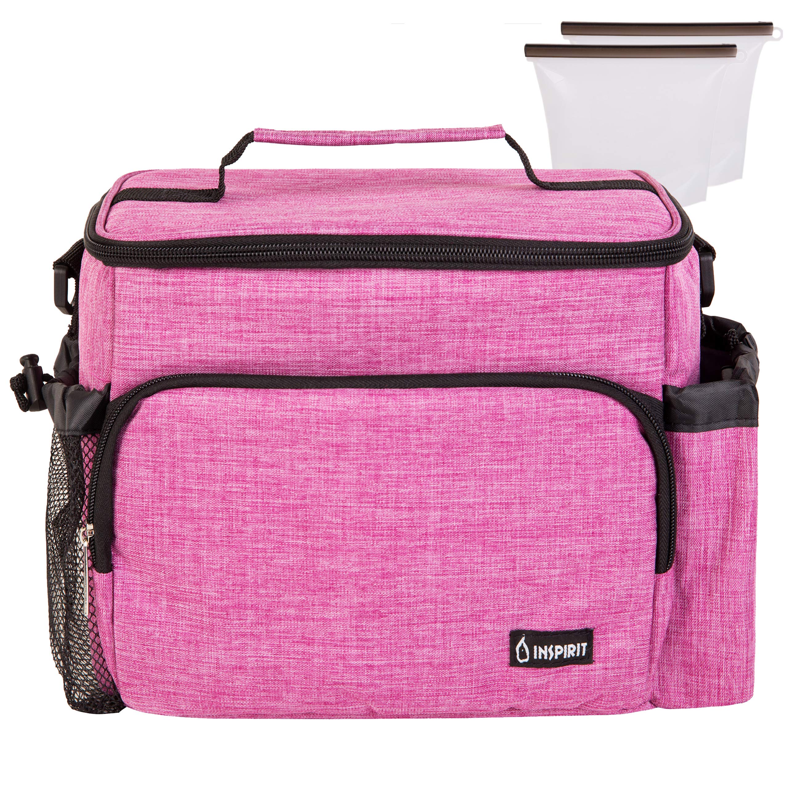 Insulated Lunch Box for Women & Men - Reusable Purple Lunch Bag for Work, Office, School | Leakproof & Durable Lunch Cooler for Meal Prep, Picnics, Camping & Outdoor Activities