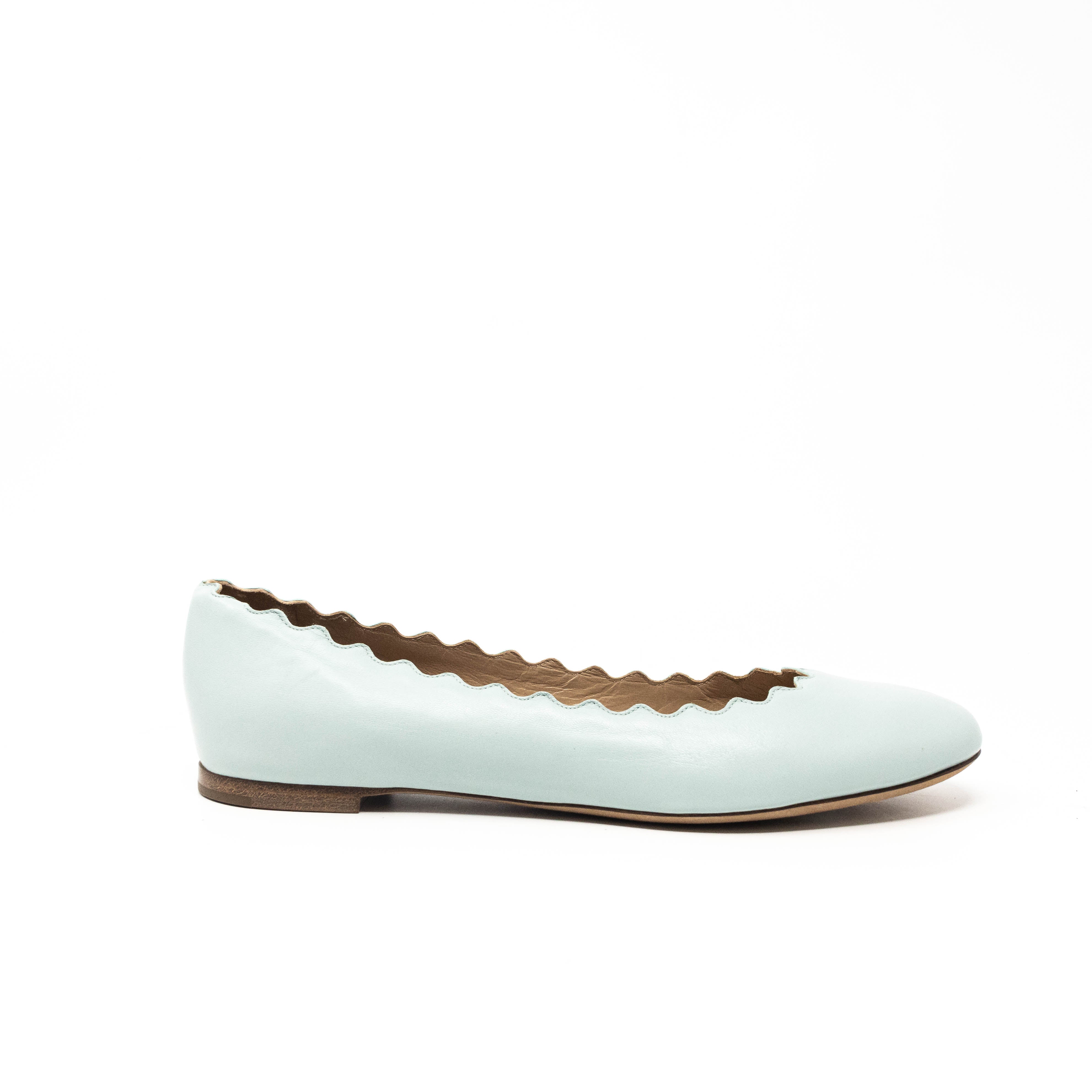 Chloe Blue Gabes Flats Women's Size 37.5 | Comfortable Casual Loafers for Work, Travel & Everyday Wear