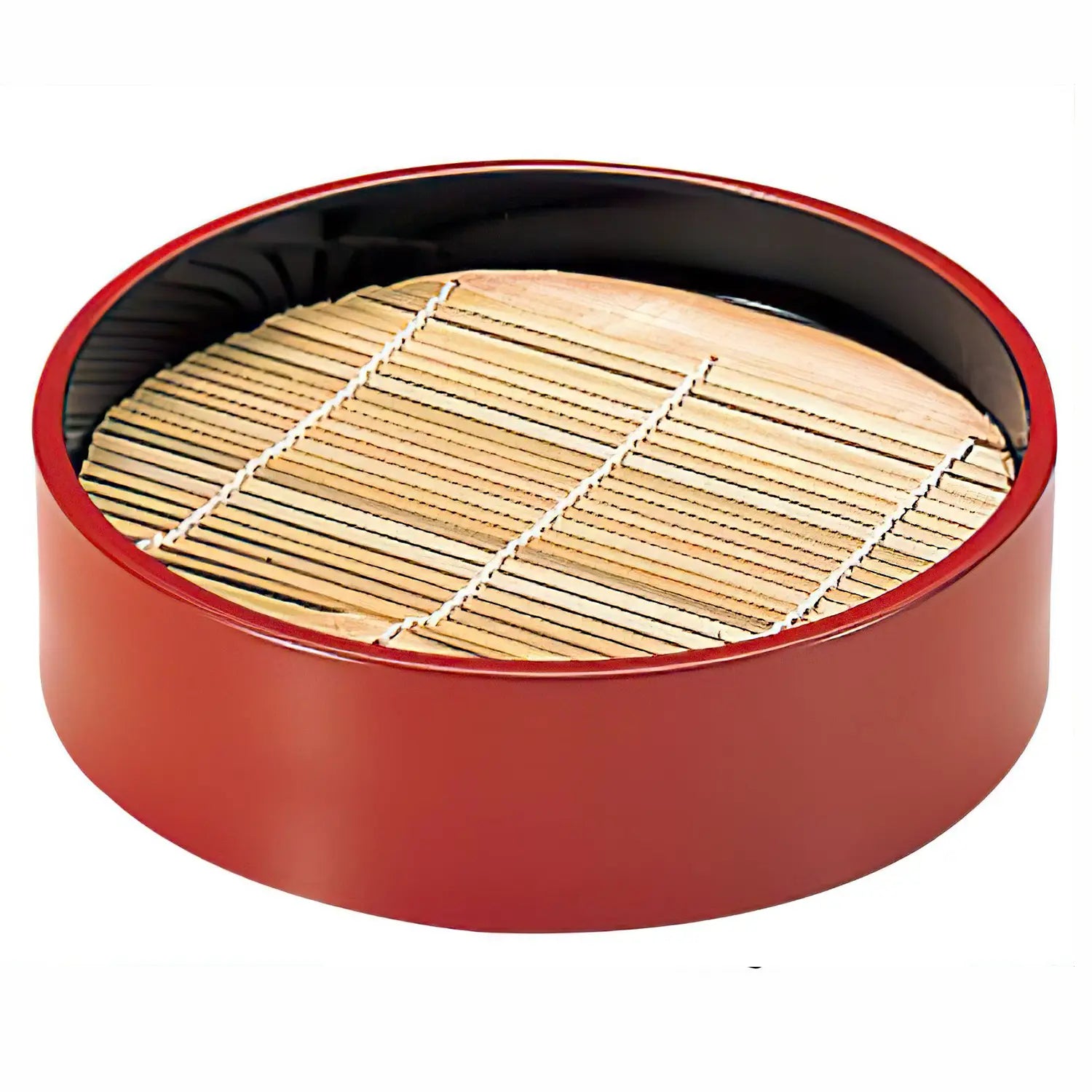 EBM ABS Resin Round Soba Noodle Serving Box - BPA-Free Japanese Style Lunch Container for Sushi, Noodles & Meal Prep - Perfect for Home, Office & Picnics