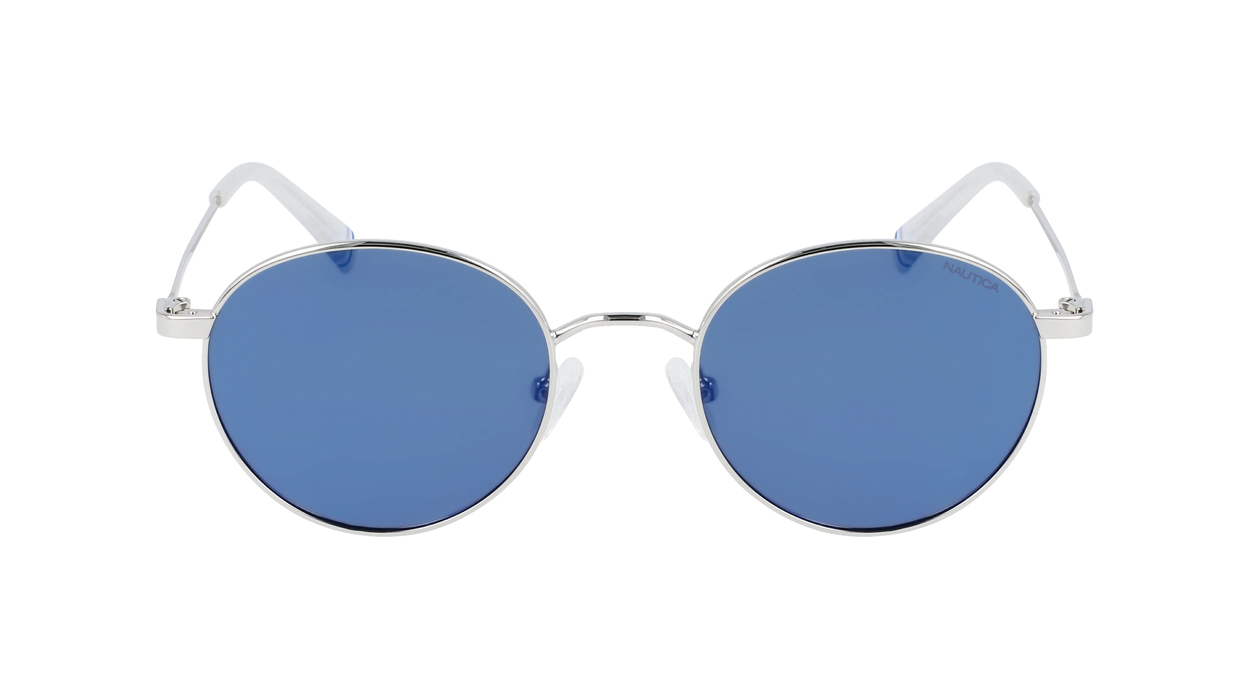 Nautica Men's N4648SP Round Polarized Sunglasses - UV Protection, Classic Style for Outdoor Activities, Driving, and Beach Wear
