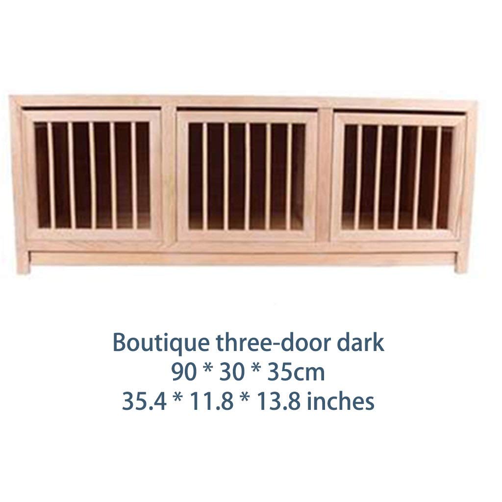 Premium Solid Wood Bird Cage & Pigeon Nest Box Set - Large 90x30x35cm Outdoor Aviary with Matching Nesting Box - Durable Brown Pigeon Supplies for Breeding, Training & Backyard Bird Keeping