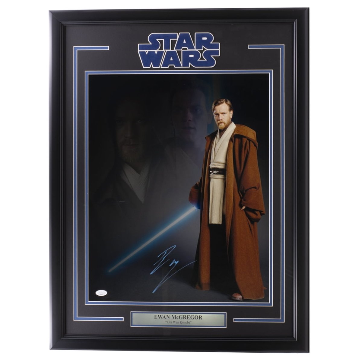 Ewan McGregor Autographed Star Wars Obi-Wan Kenobi Framed 16x20 Photo Collage with JSA COA - Perfect for Star Wars Collectors, Home Theater Decor & Gift for Fans