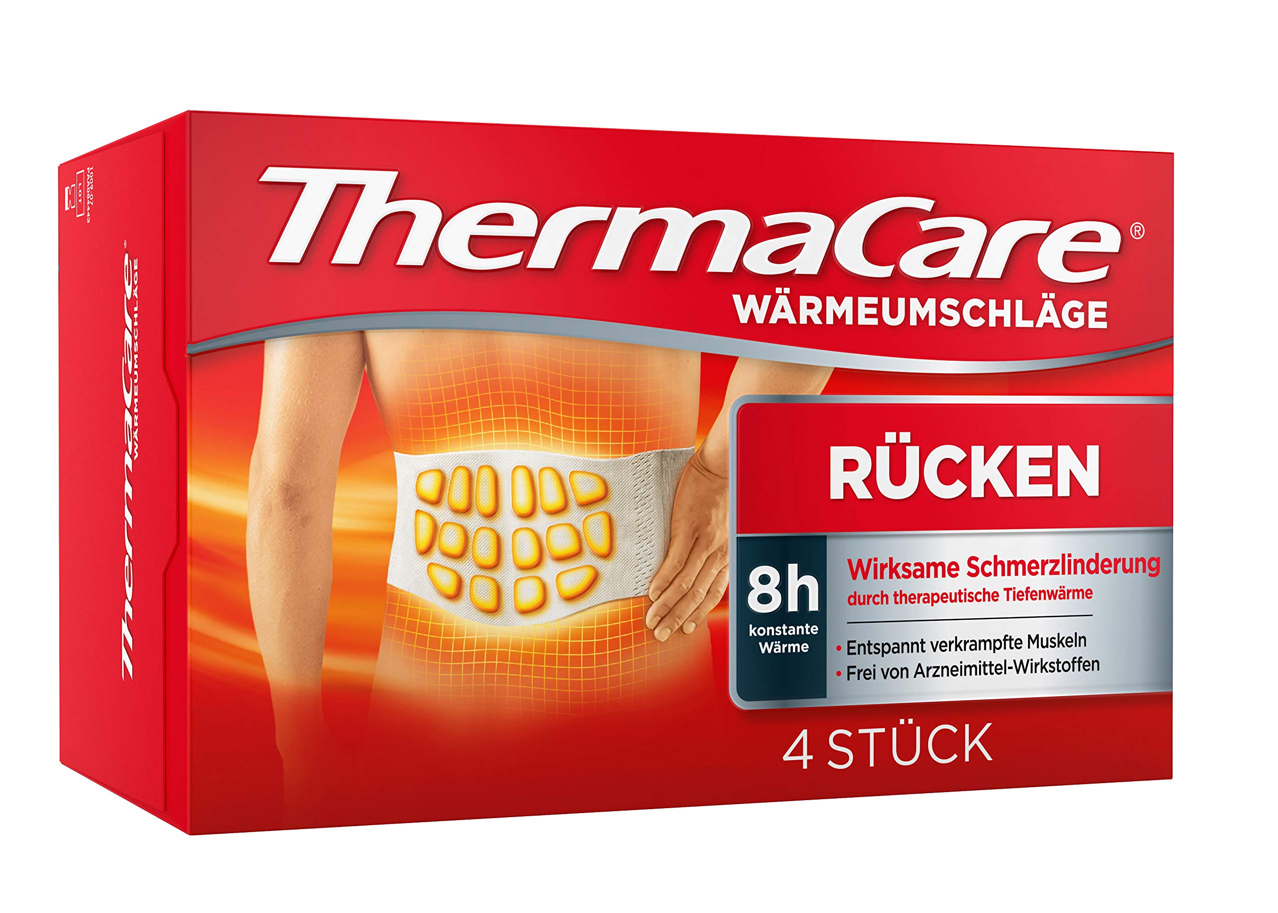 ThermaCare Heat Wrap for Lower Back Pain Relief - Sizes S to XL by Pfizer - Perfect for Work, Travel & Home Use