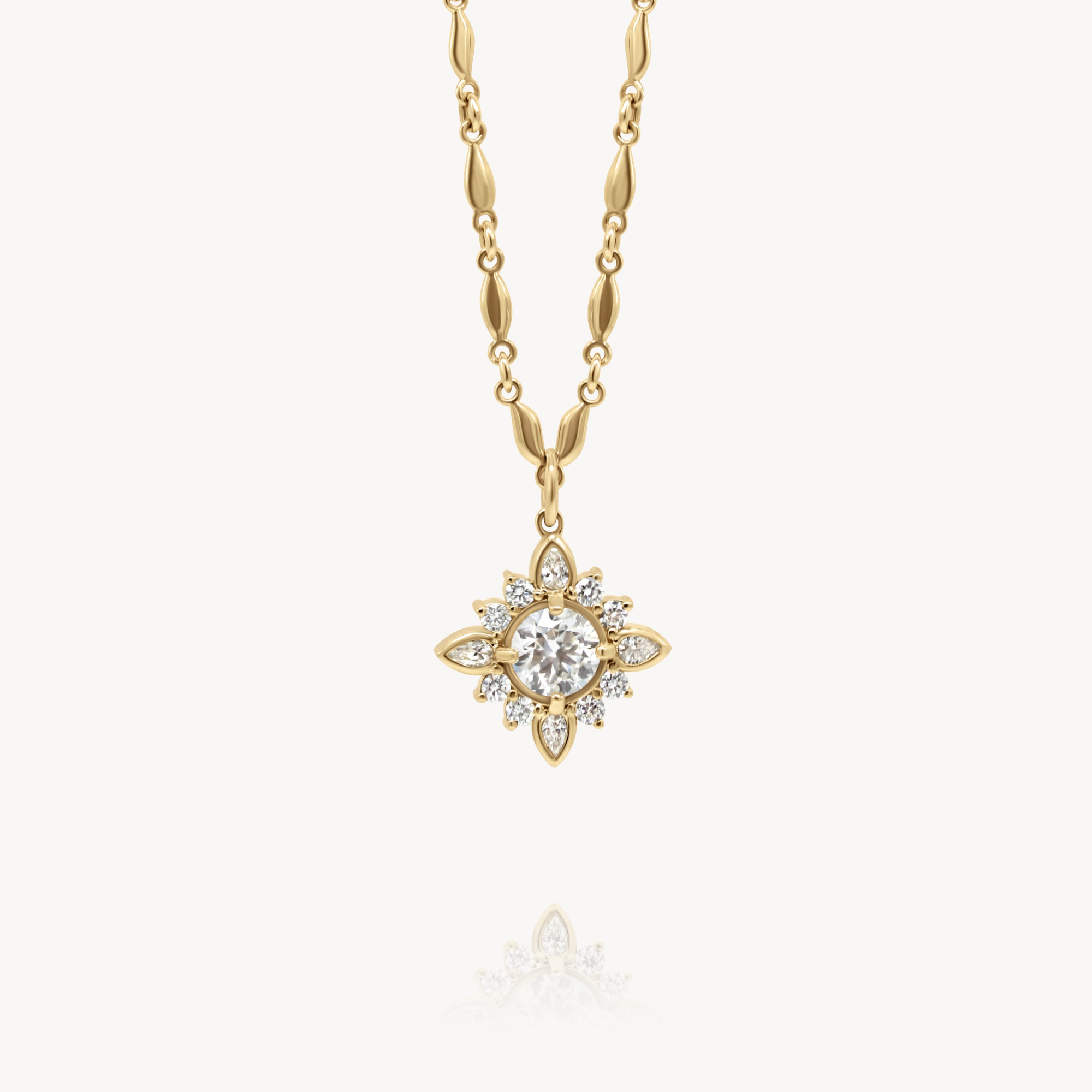 Elegant Elizabeth Necklace for Women - Sterling Silver Pendant with Cubic Zirconia - Perfect for Weddings, Anniversaries & Special Occasions