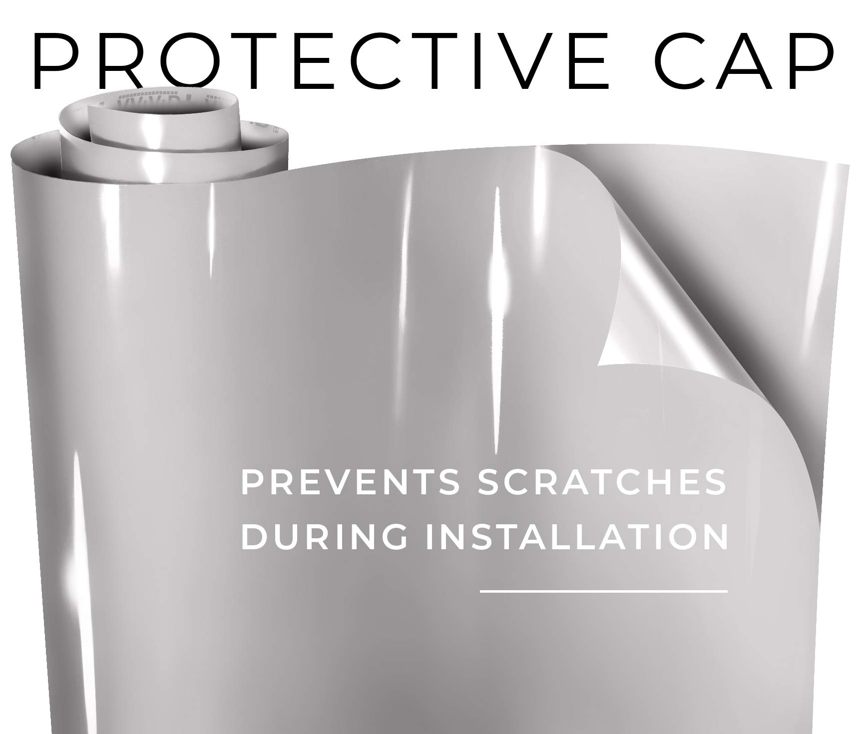 VViViD+ Ultra Gloss Light Chalk Grey Vinyl Wrap (15ft x 5ft) - Premium Car, Boat & Furniture Decoration for DIY Projects