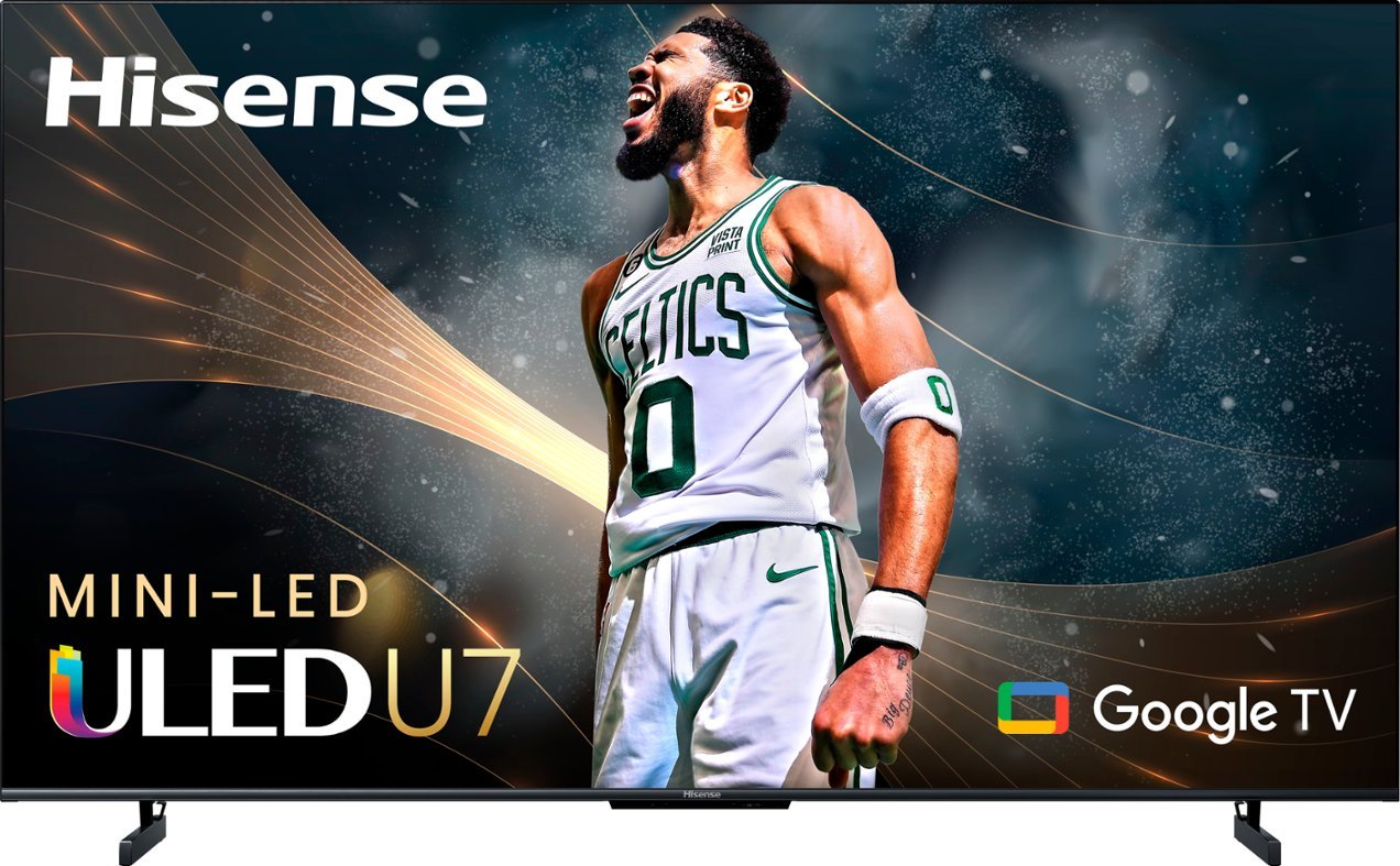 Hisense 65U7K 65-Inch U7 Series Mini-LED QLED 4K UHD Smart Google TV with Dolby Vision HDR - Perfect for Home Theater, Gaming & Streaming Movies
