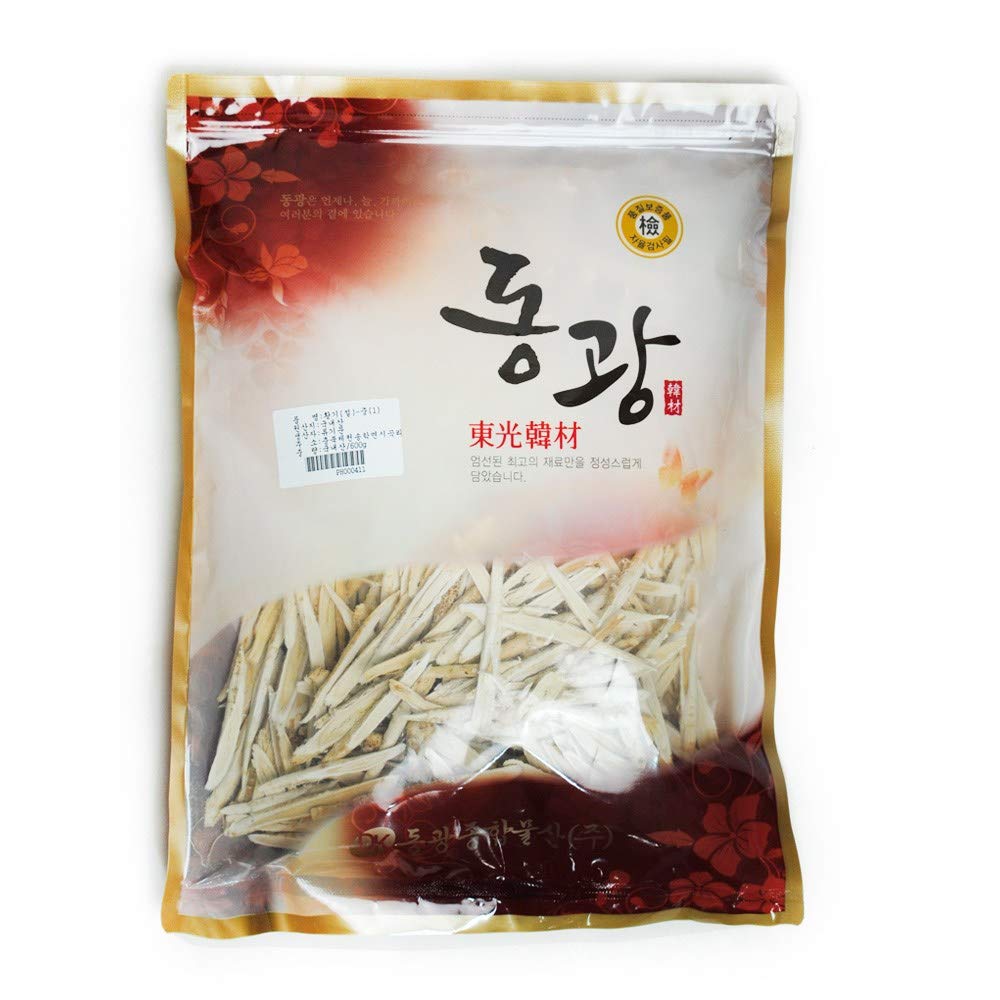 Premium Korean Astragalus Mongholicus Root Slices (Huang Qi) 600g - Natural Herbal Supplement for Immune Support & Energy Boost - Perfect for Tea, Soup & Traditional Medicine