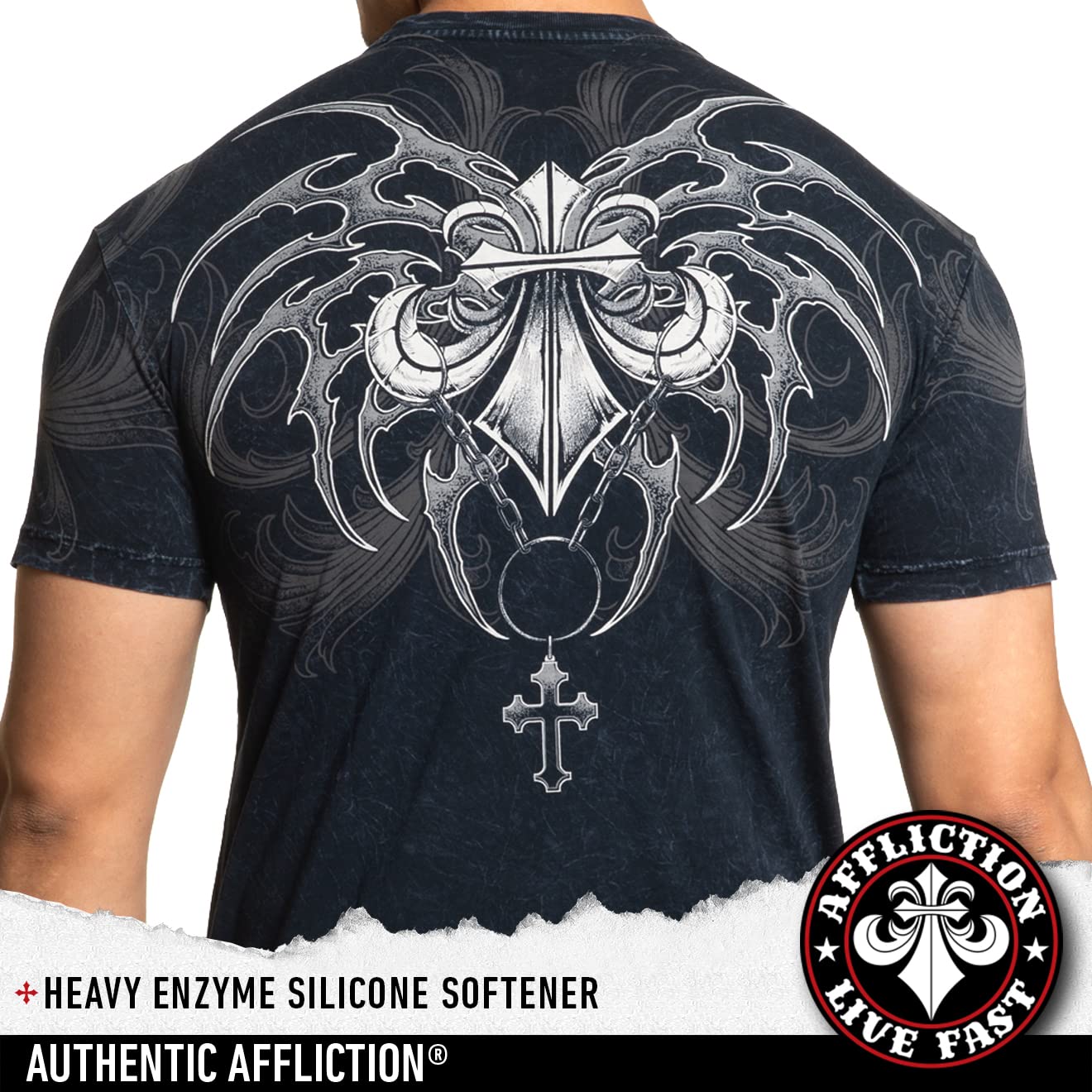 Affliction Men's Graphic T-Shirts - Core Classic Cotton Tees for Casual Wear & Street Style | Perfect for Everyday Outfits, Gym, and Night Out