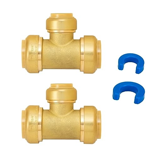 Brass Reducing Tee, 2 Pack
