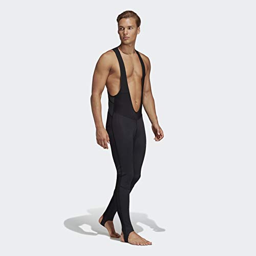 Adidas Men's Climawarm Padded Winter Bib Tights - Thermal Cycling Pants for Cold Weather Riding, Running & Outdoor Sports