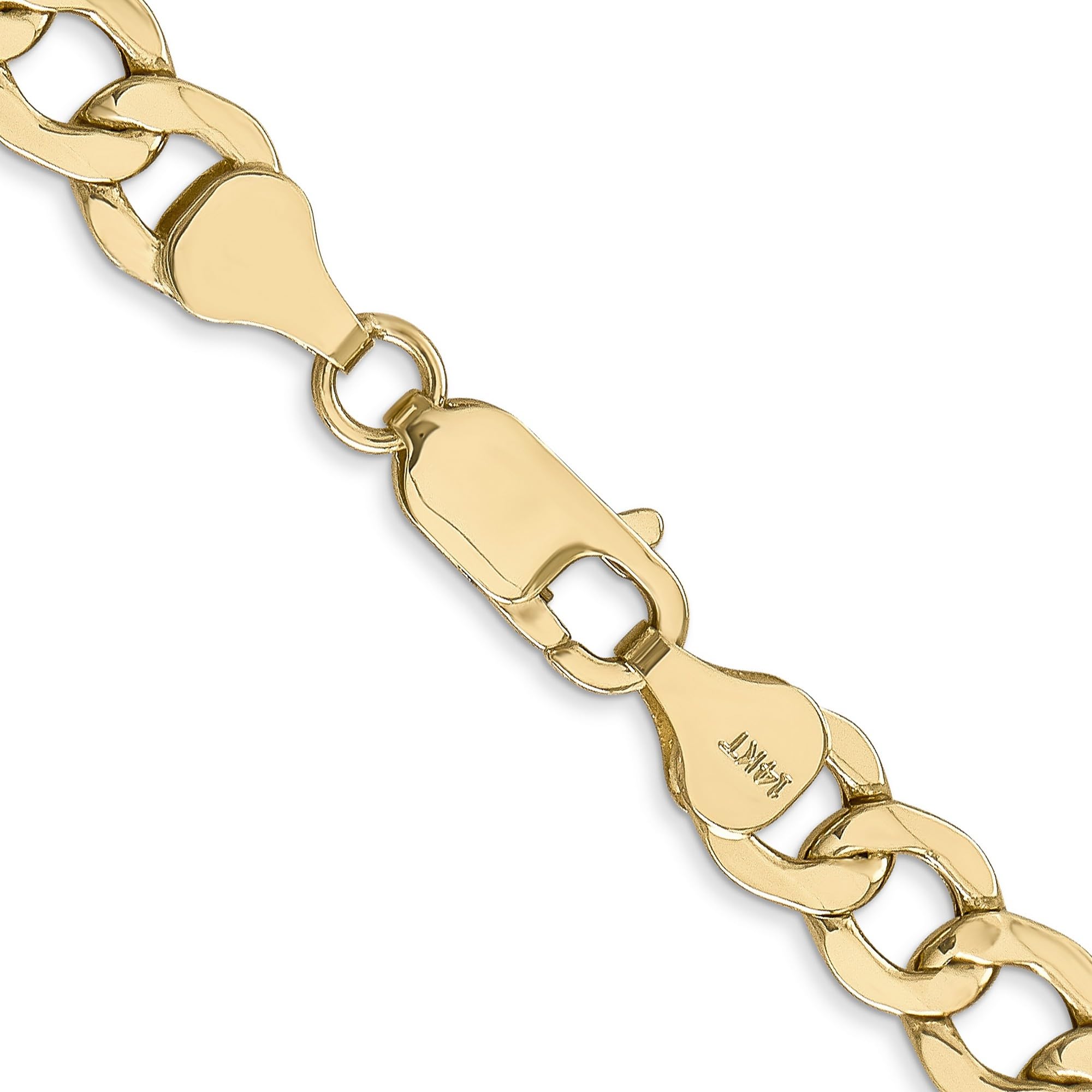 14K Yellow Gold Lightweight Curb Chain Necklace, Bracelet or Anklet - Elegant Layering Jewelry for Women, Gift for Her, Everyday Wear & Special Occasions