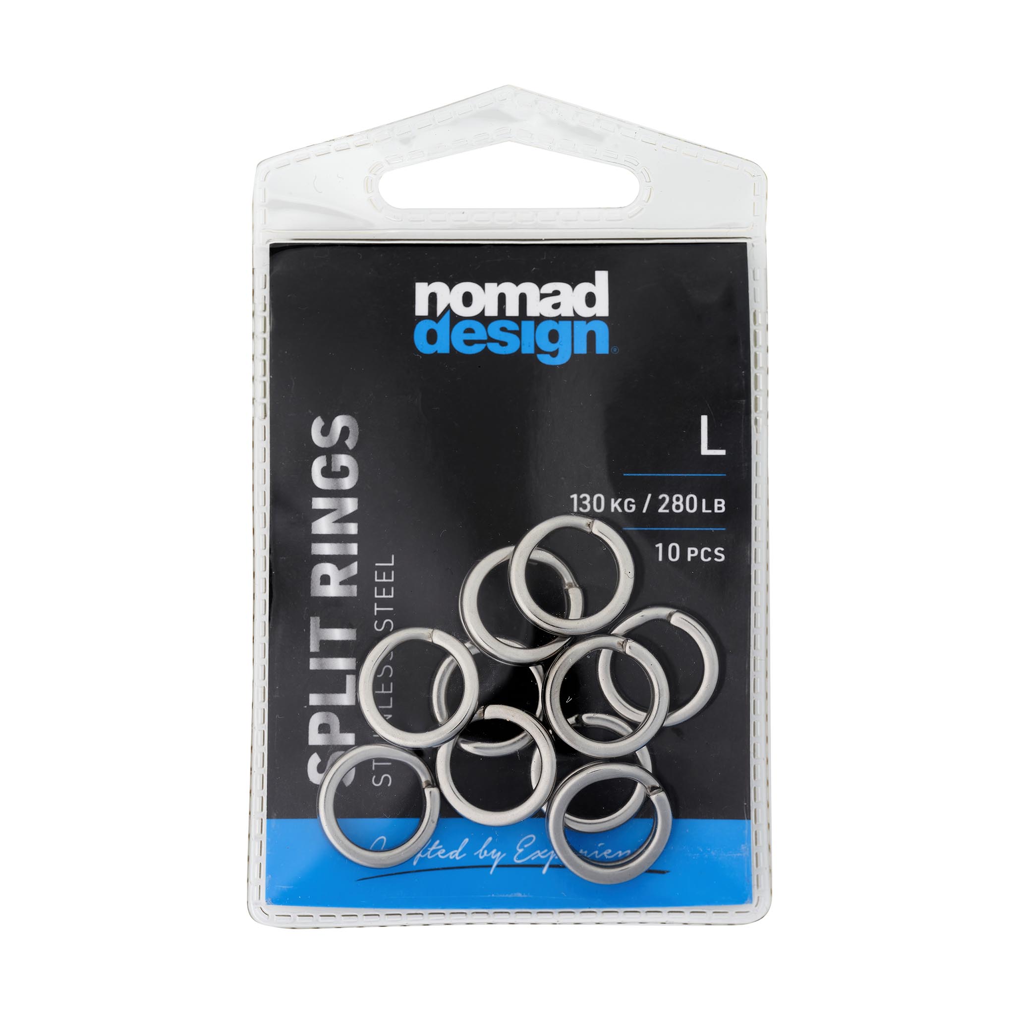 Nomad Design Split Rings - Durable Stainless Steel Key Rings for Keys, Lanyards & Outdoor Gear | Perfect for Camping, Hiking & Everyday Carry (EDC)