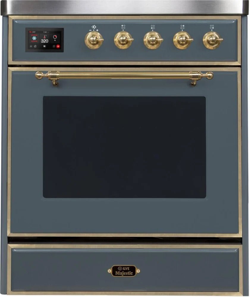 ILVE 30 Inch Majestic II Series Induction Range with 4 Elements - Electric Stove & Oven (UMI30NE3BGG) - Perfect for Modern Kitchens & Professional Cooking