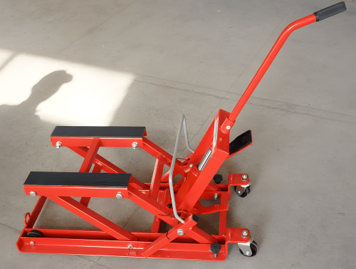1500 LB Hydraulic Motorcycle Lift Stand - Heavy Duty ATV & Dirt Bike Jack MCL53J28 for Garage, Workshop & Off-Road Maintenance