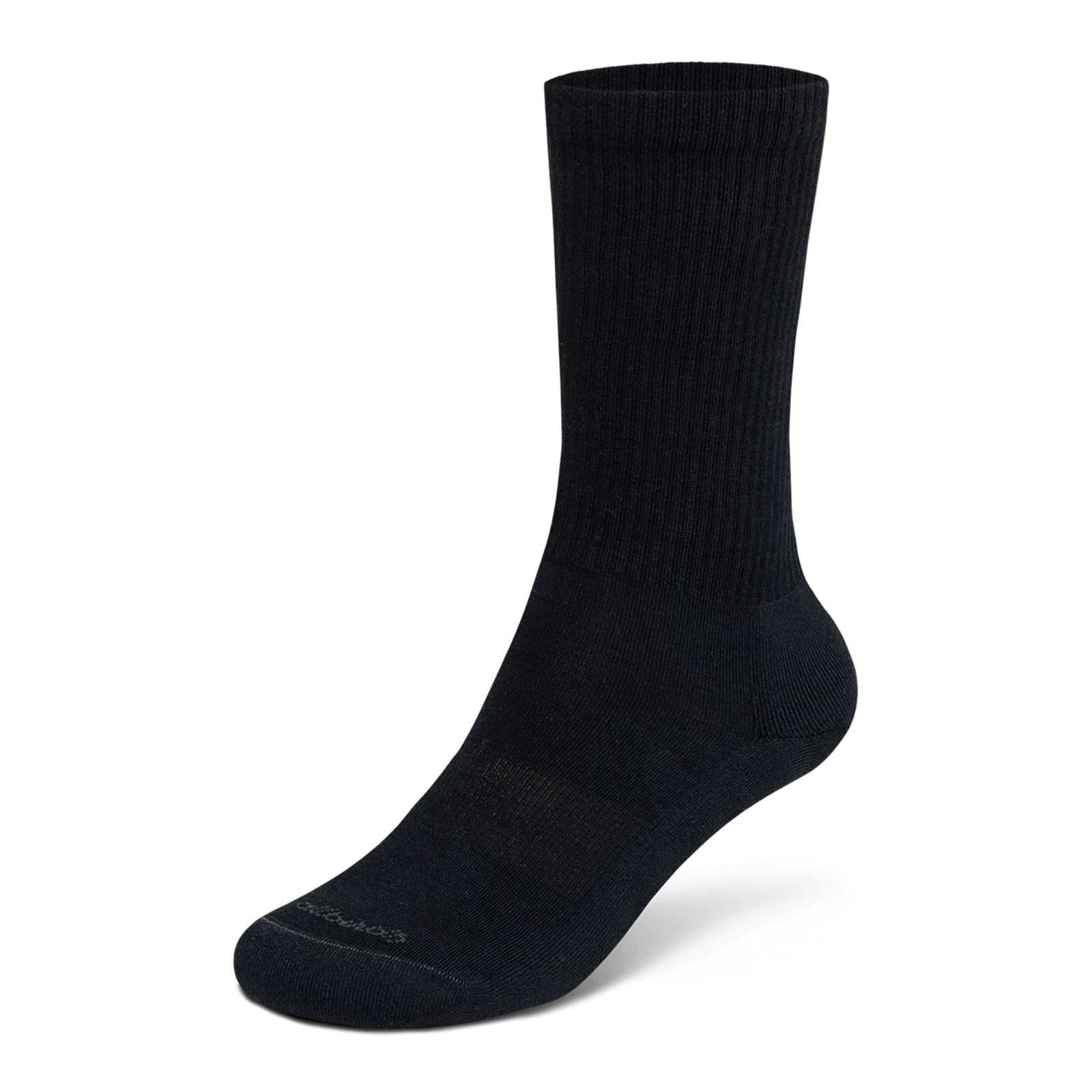 Anytime Crew Socks - Natural Black - Comfortable Cotton Casual Socks for Men & Women - Perfect for Daily Wear, Workouts, and Outdoor Activities