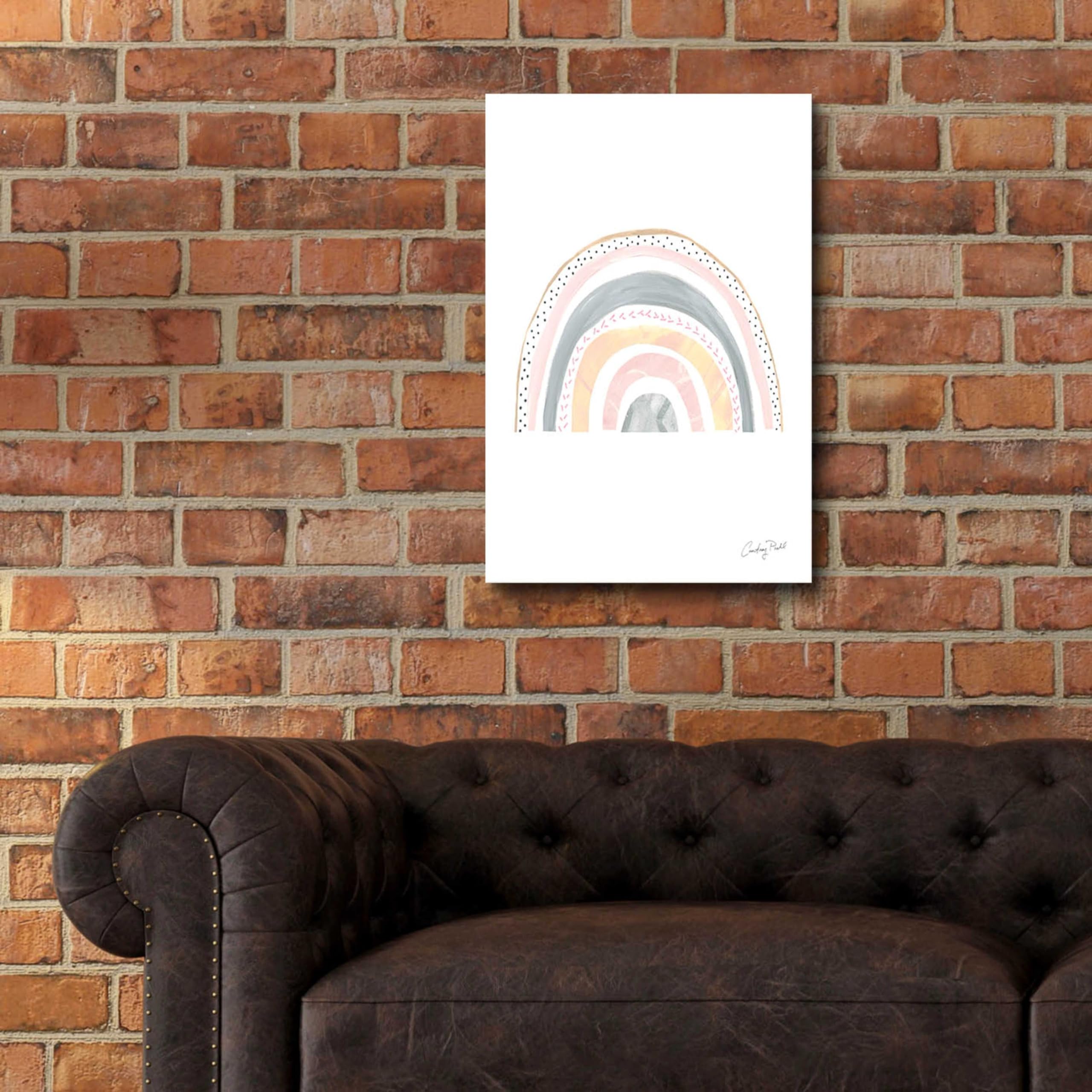 Boho Rainbow IX by Courtney Prahl - 16x24 Inch Acrylic Glass Wall Art Painting, Modern Abstract Rainbow Home Decor for Living Room, Bedroom & Office