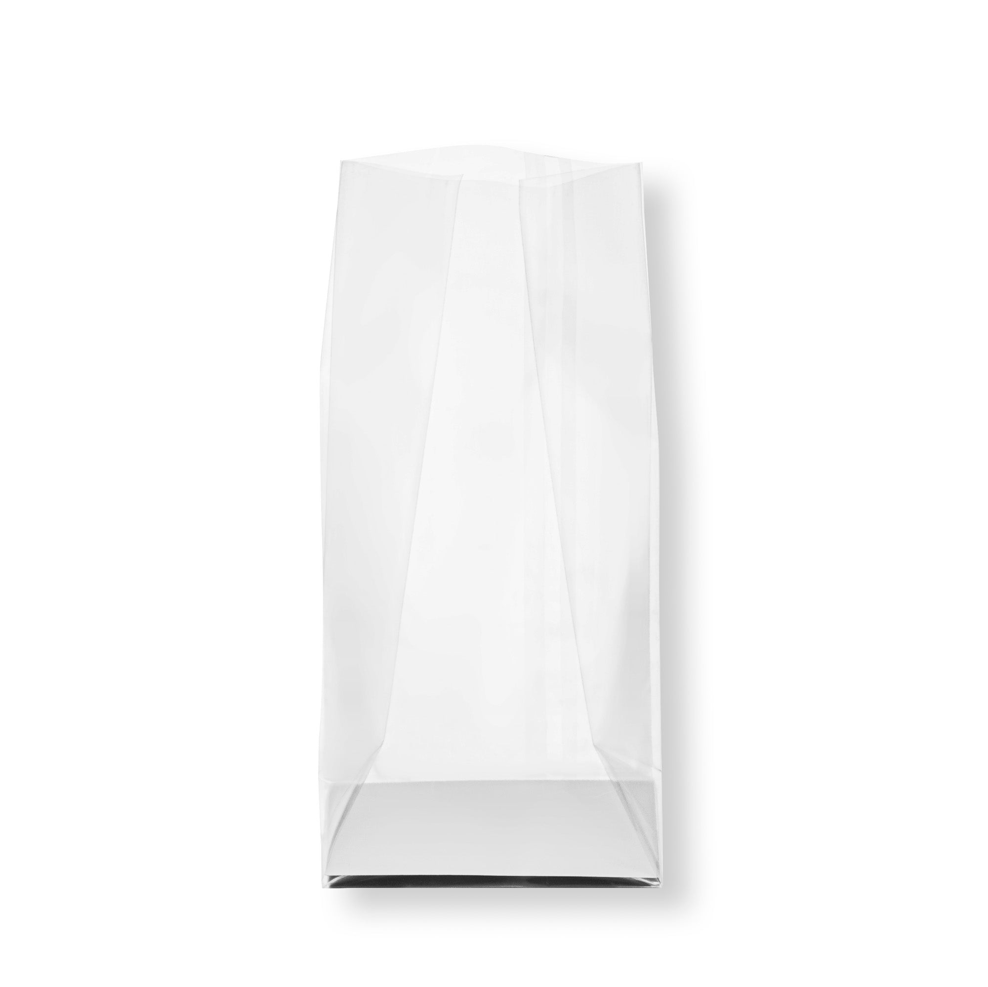 Clear Plastic Gusset Bags with Flat Bottom - 3