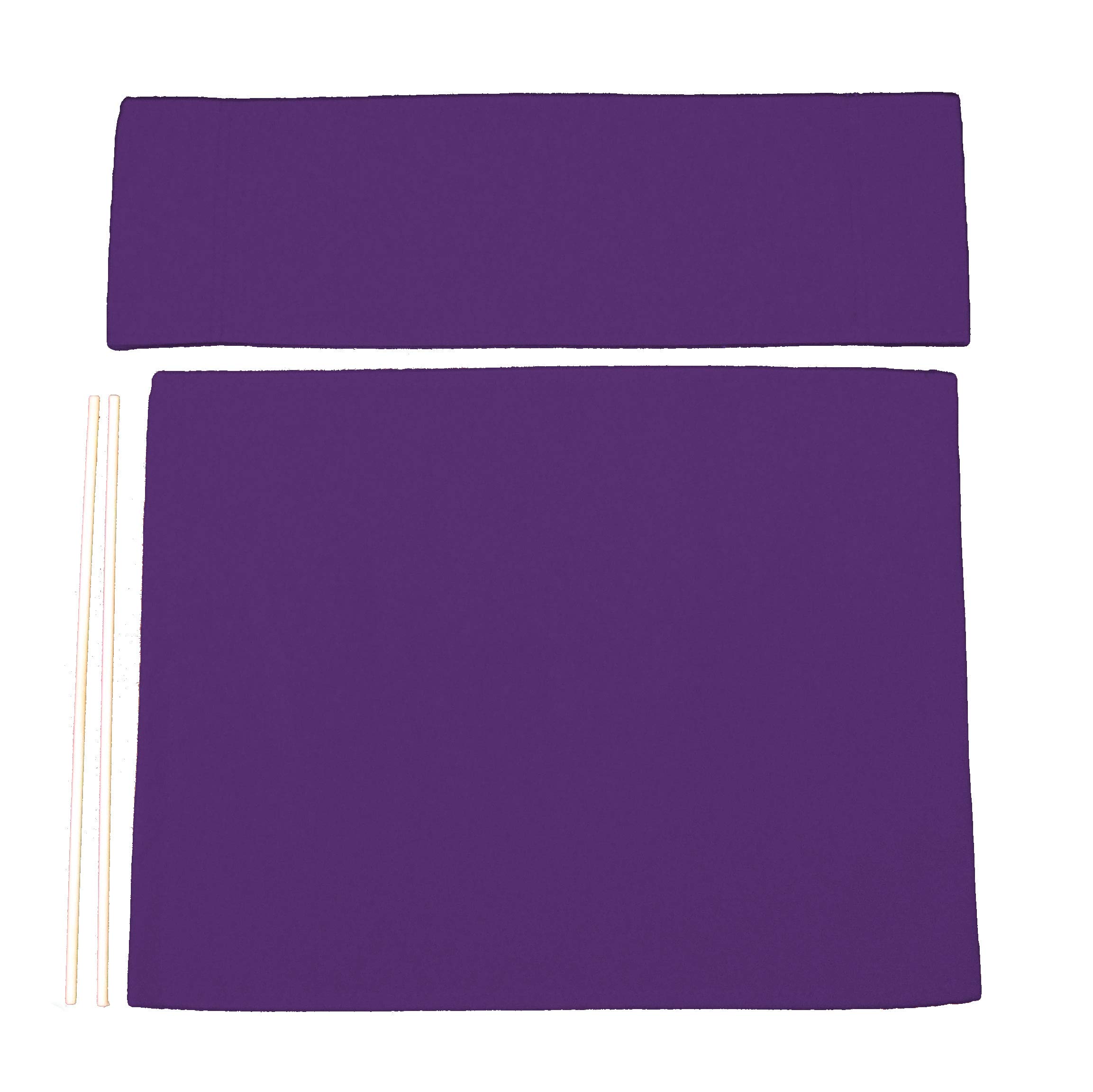 Sunbrella® Directors Chair Replacement Cover - Round Stick Style in Concord Purple | Durable Outdoor Furniture Slipcover for Patio, Beach, and Poolside Use