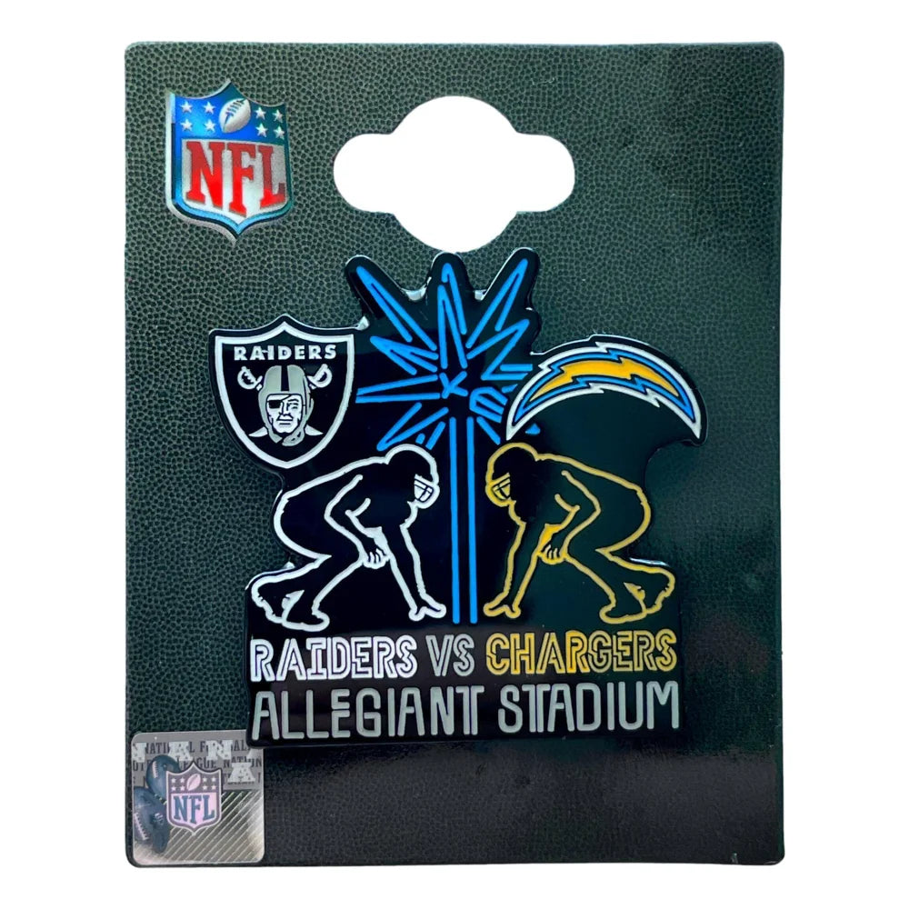 Las Vegas Raiders 2020 Inaugural Season Limited Edition Game Day Pin vs. Los Angeles Chargers - Collectible NFL Memorabilia for Fans & Sports Enthusiasts - Perfect for Display, Gifts, and Game Day Celebrations