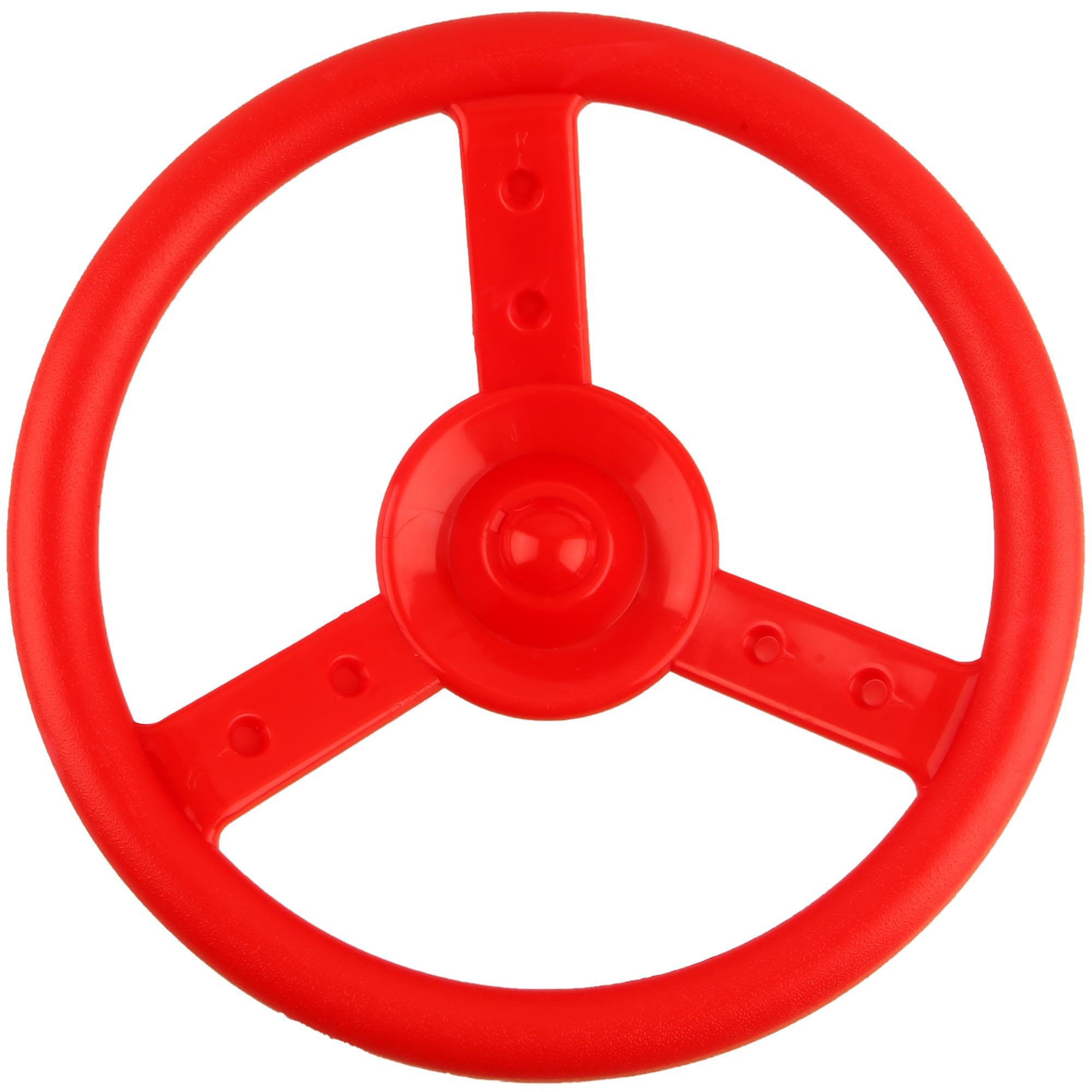 Outdoor Playground Steering Wheel Accessory - Durable Plastic Swingset & Pirate Ship Playset for Kids - Red Color - Perfect for Backyard, Treehouse, Jungle Gym & Park Play Areas