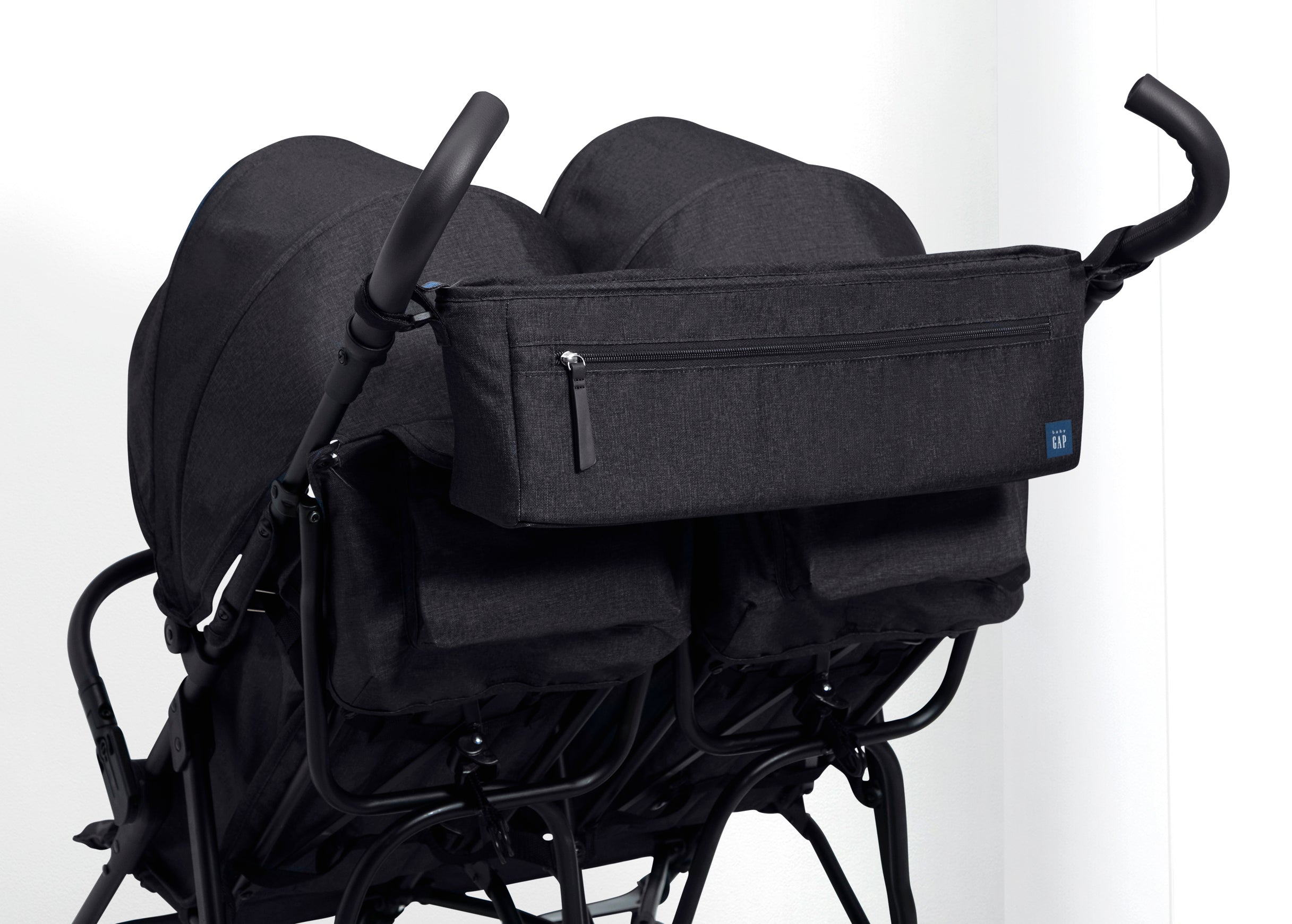 BabyGap Classic Parent Organizer for Double Stroller - Convenient Storage for Diapers, Bottles & Essentials - Perfect for Shopping, Travel & Family Outings