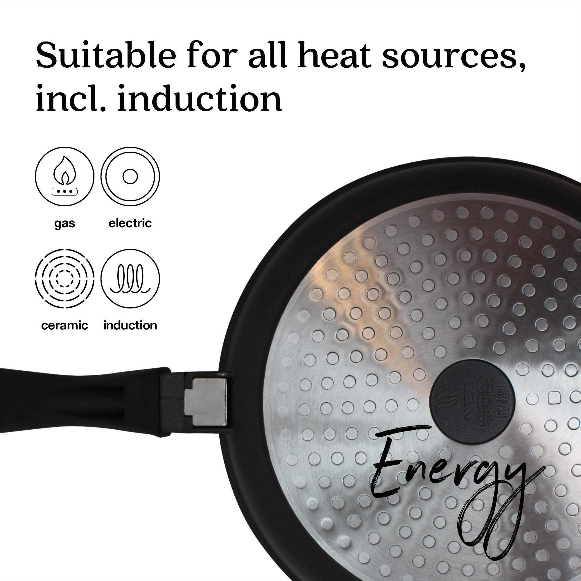 Beka Energy 28cm Aluminum Non-Stick Pancake Pan - Perfect for Fluffy Pancakes, Crepes & Breakfast Cooking | Dishwasher Safe & Even Heat Distribution