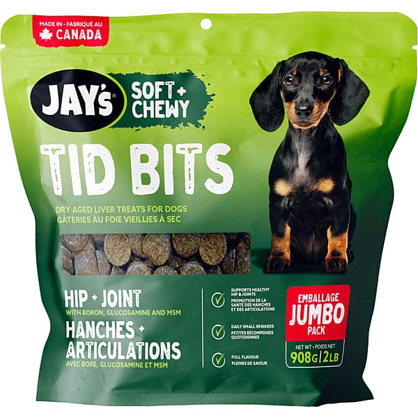 Jay's Soft & Chewy Dog Treats for Hip & Joint Support - Liver Flavored Natural Snacks for Senior Dogs - Perfect for Training, Rewards & Joint Care