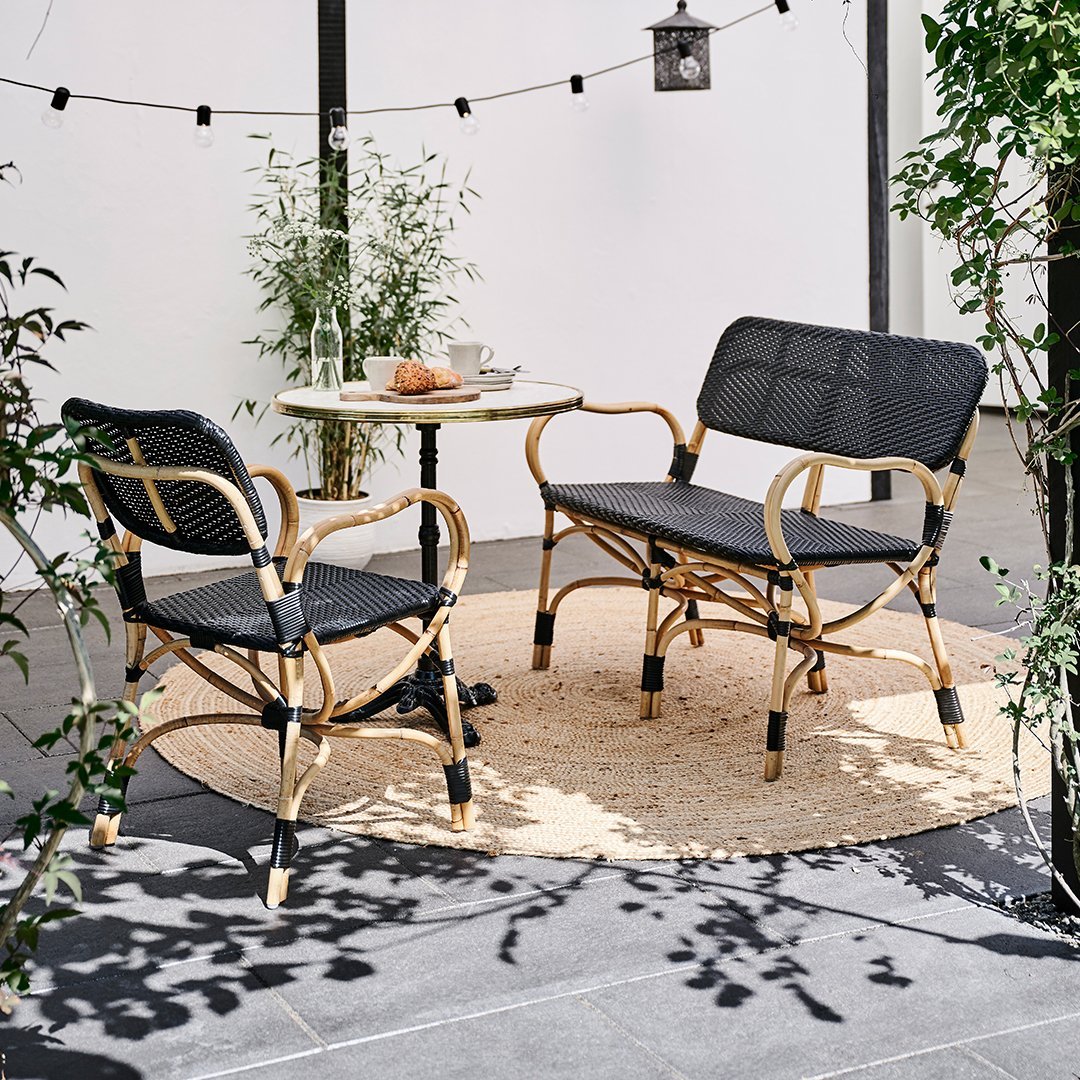 Albini Helg Bistro Chair by Sika Design - Modern Outdoor Dining Chair for Patio, Garden, and Restaurant Use
