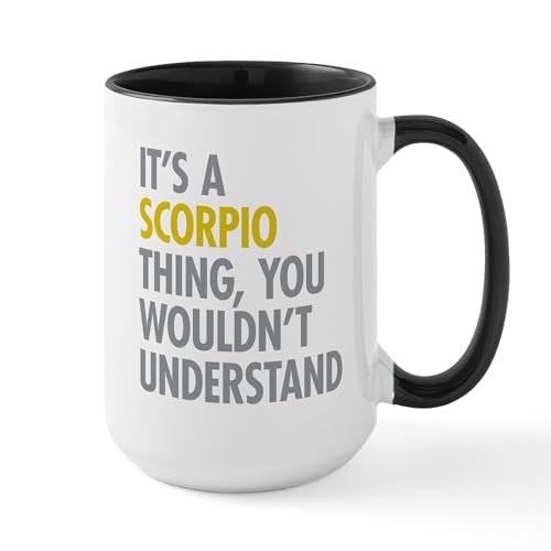 White/Black Inside - Scorpio Thing Large Mug