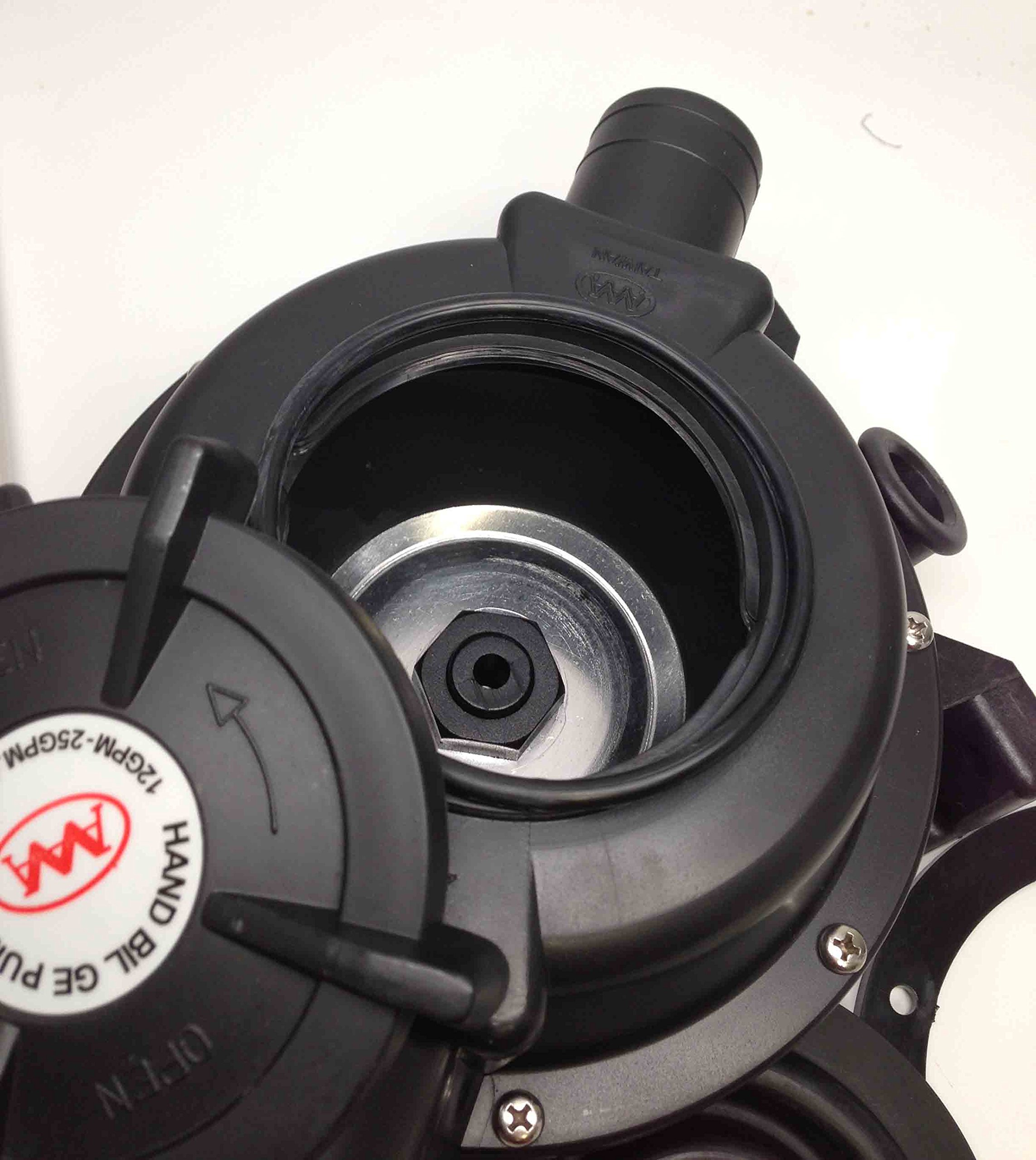 Universal Marine Bilge Waste Water Pump - 20 GPM Saltwater & Diesel Transfer Pump for Boats, Yachts, and Marine Applications