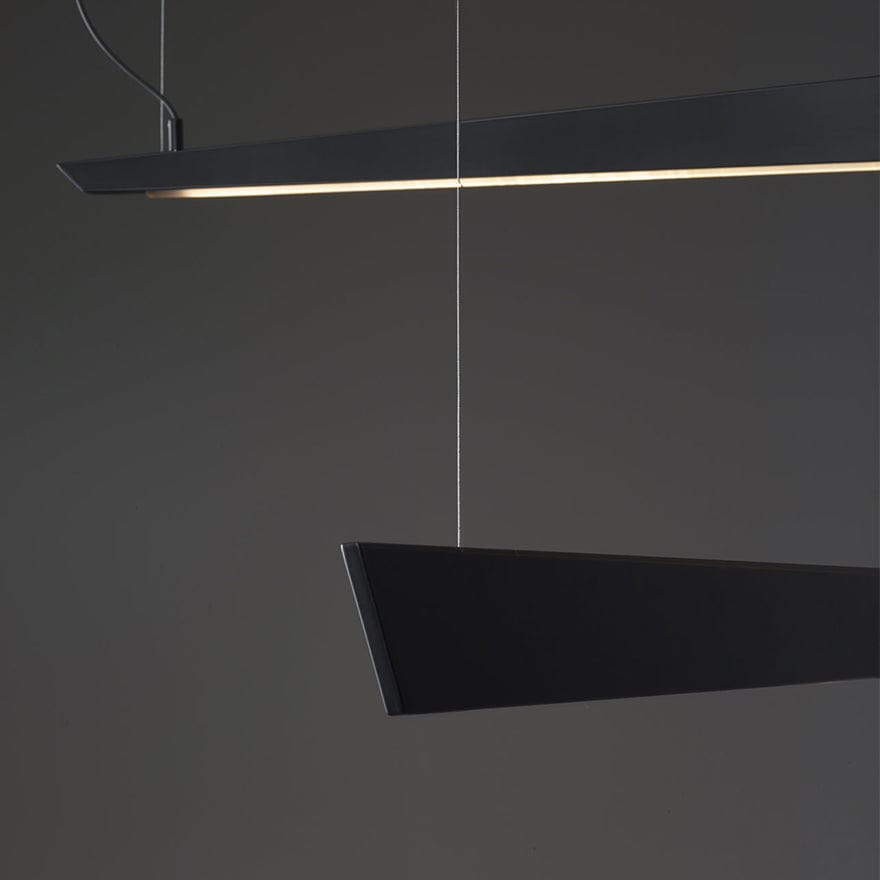 Handcrafted Italian Katana Up/Down Pendant Light - Modern Ceiling Fixture for Living Room, Bedroom & Dining Room Lighting