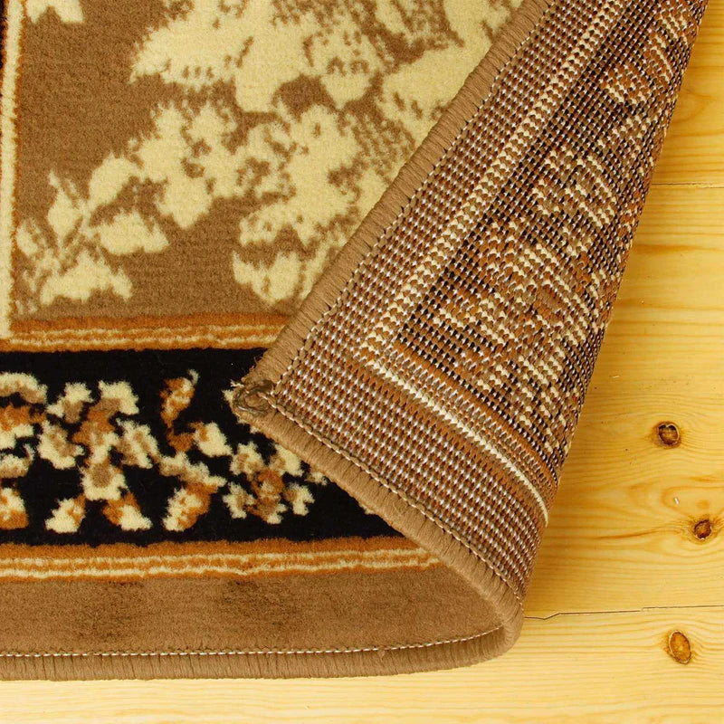Victorian Oriental Traditional Medallion 3-Piece Indoor Area Rug Set - Perfect for Living Room, Bedroom & Dining Room Decor