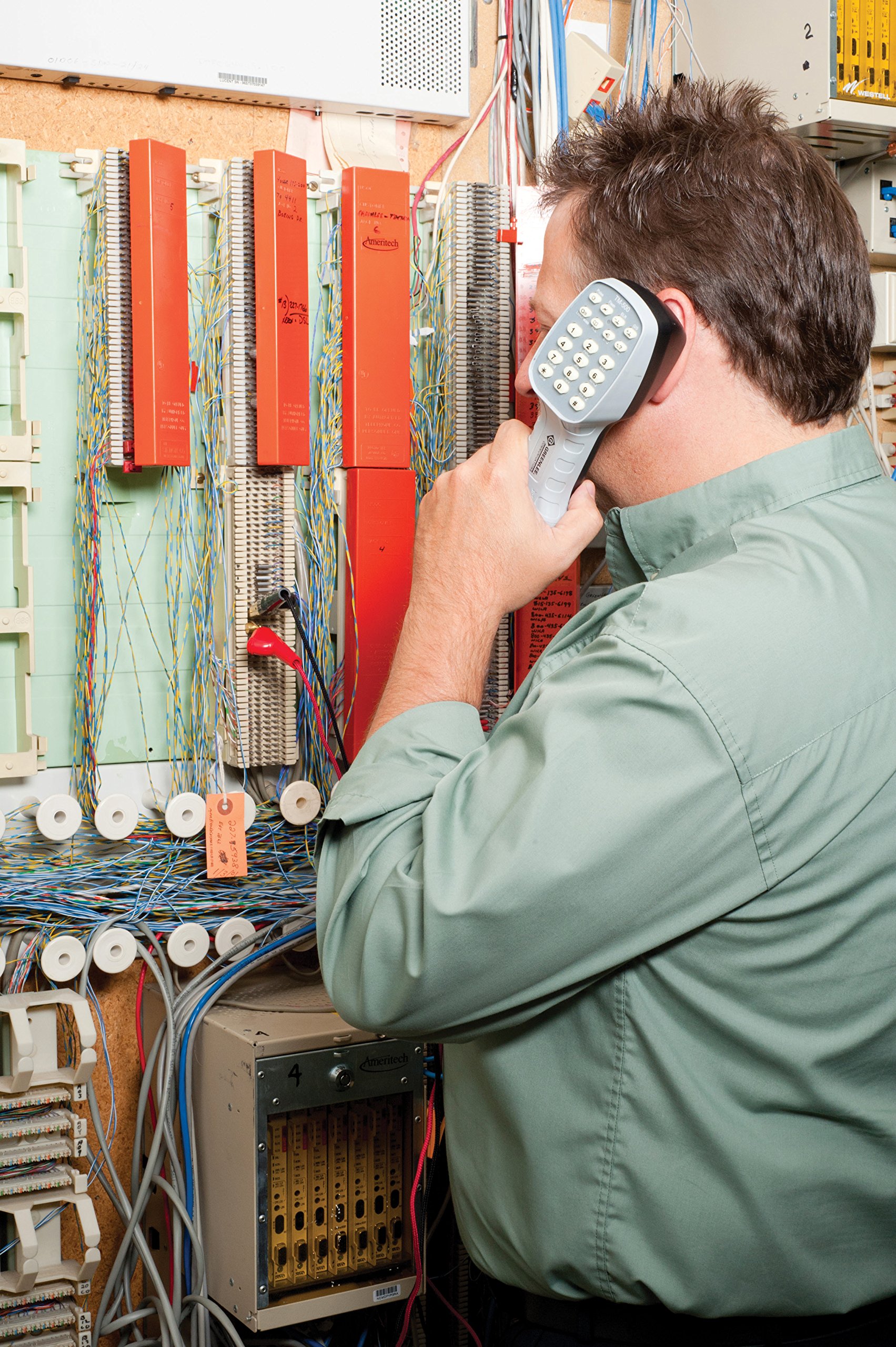 Greenlee TM-500 Professional Telephone Butt Set for Technicians - Test & Troubleshoot Phone Lines - Ideal for Telecom Installations & Repairs (Use in Offices, Call Centers & Network Maintenance)