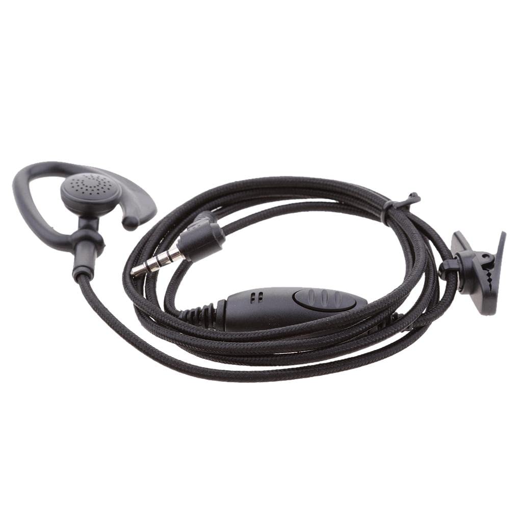 CALANDIS® 3.5mm Earpiece Headset with Noise-Canceling Microphone for Yaesu Vertex FT-50 VX-1 VX-110 Walkie Talkie - Perfect for Outdoor Adventures, Security Work & Emergency Communication
