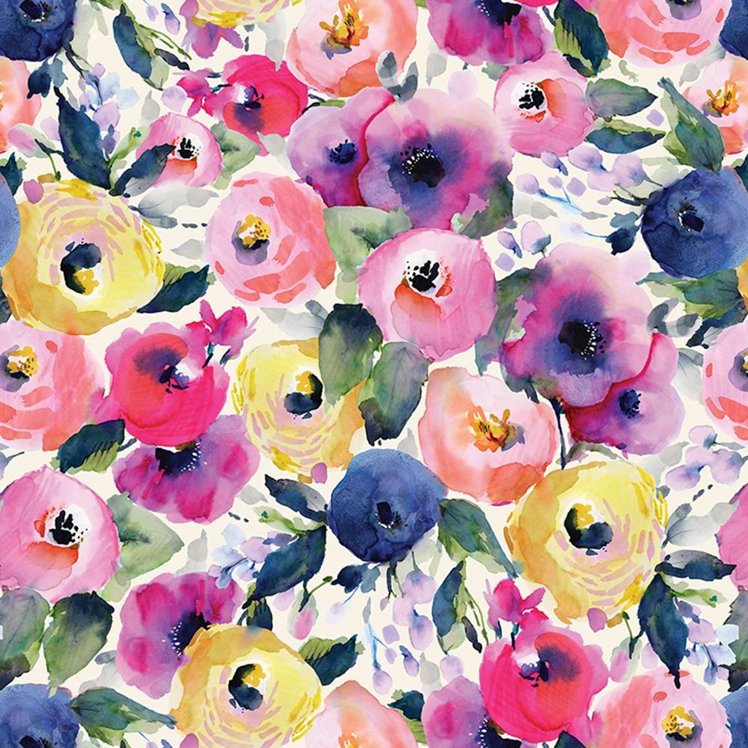 20 Sheets Italian Print Tissue Paper - 20x14.5 Inch Rainbow Colors Watercolor Flower Design for Decoupage, Gift Wrapping, Birthday Baskets, Boxes & Bags - Perfect for DIY Crafts, Party Decorations and Wedding Favors