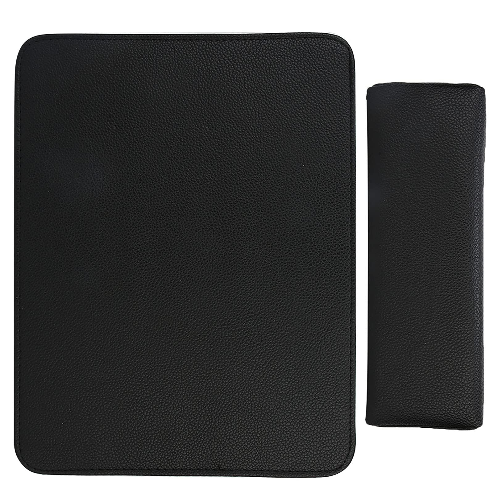 Premium Nail Art Hand Cushion - Soft PU Leather Hand Mat with Sponge Pillow for Nail Technicians | Salon Table Pad Holder for Manicure & Pedicure | Perfect for Professional Nail Salons & Home Beauty Stations (Black)