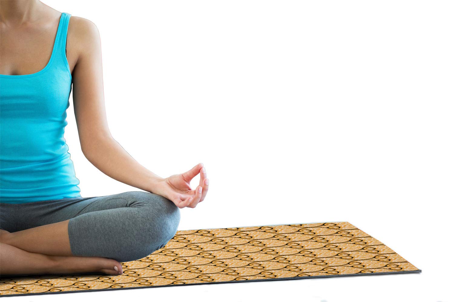 Ambesonne Non-Slip Yoga Mat Towel - 25