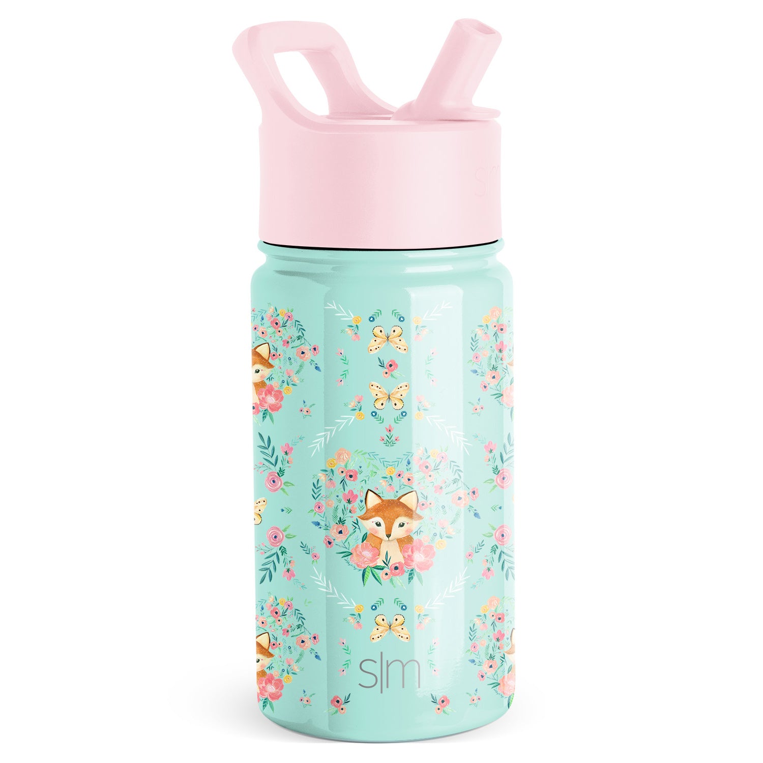 Summit Kids Water Bottle with Straw Lid - Leak Proof, BPA Free, 12oz Insulated Stainless Steel Bottle for School, Sports & Outdoor Activities