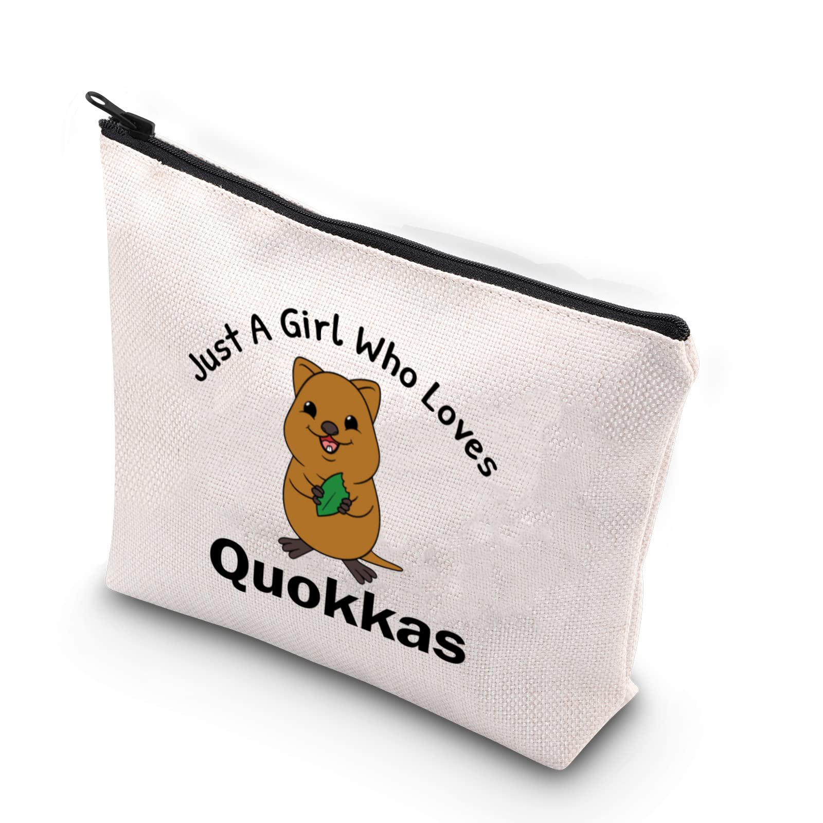 XYANFA Quokka Makeup Bag - Cute Australian Wildlife Cosmetic Pouch for Quokka Lovers | Perfect Gift for Animal Enthusiasts & Travel Essentials Organizer