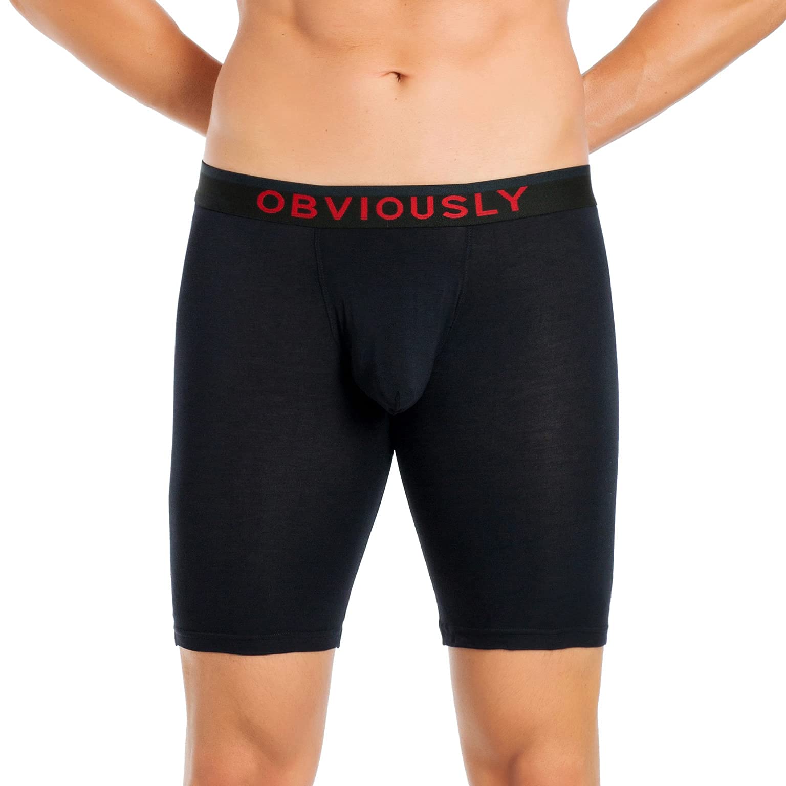 Obviously FreeMen's 9-Inch Boxer Briefs - Soft Breathable Underwear for Men, Comfortable All-Day Wear - Perfect for Workout, Running, Gym & Daily Activities