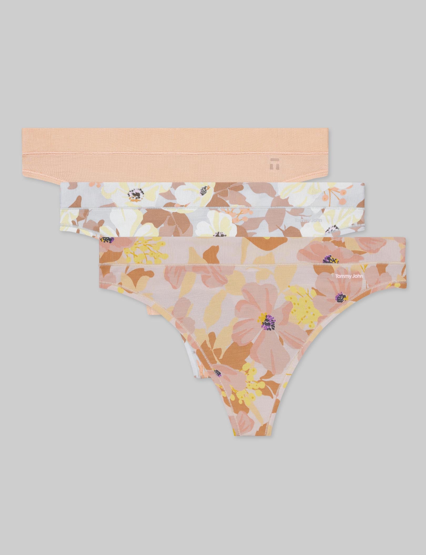 Women's Seamless Thong Underwear - 3 Pack Ultra Soft Breathable Panties for Everyday Comfort | Perfect for Yoga, Workout & Lounge Wear