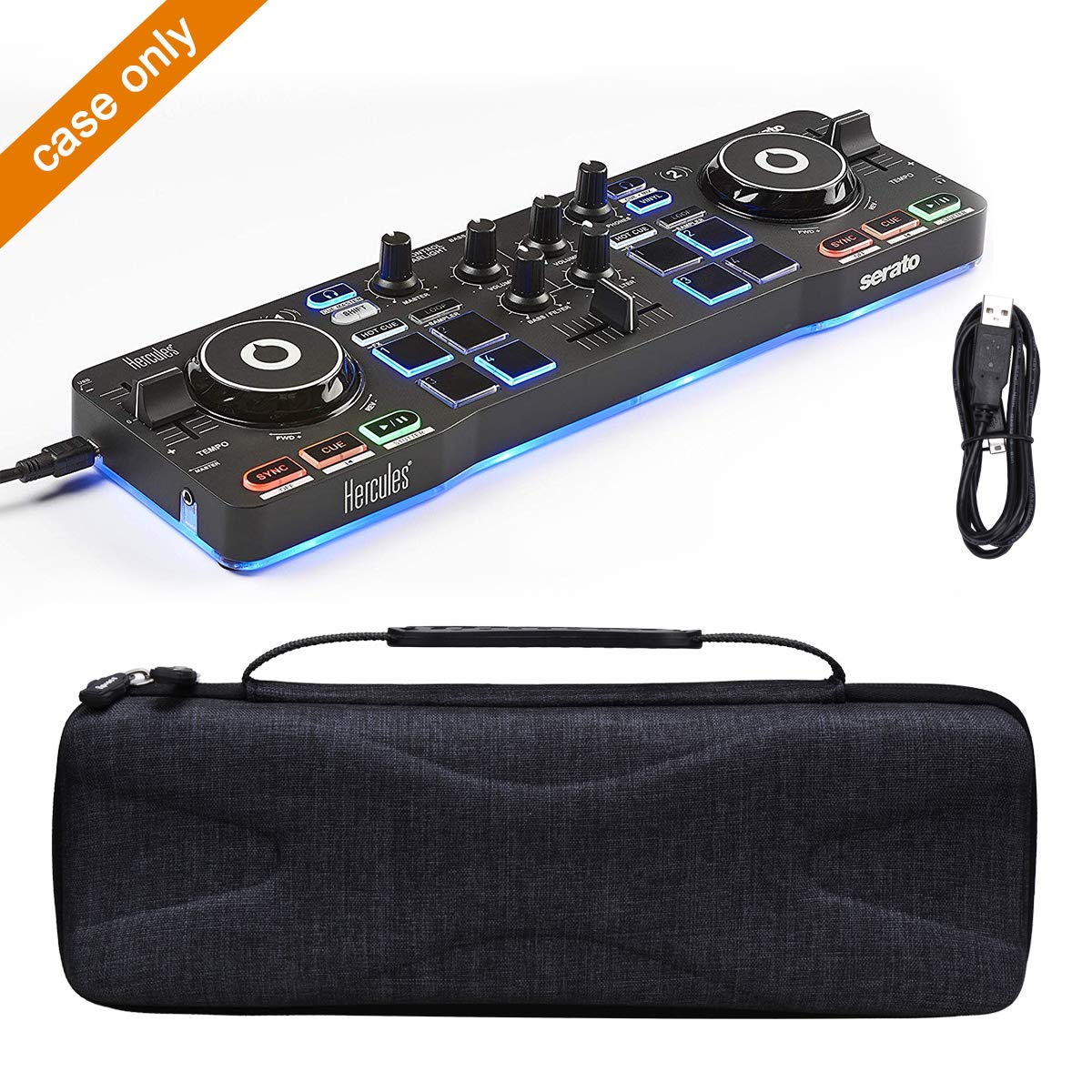 Aproca Hard Carry Travel Case for Hercules DJControl Starlight Pocket USB DJ Controller - Durable Protective Storage Bag for DJ Equipment - Perfect for Travel, Gigs & Studio Use